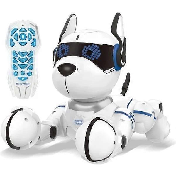 Simulated remote control intelligent robot dog Intelligent programmable tactile robot dog with remote control function-WELLNGS