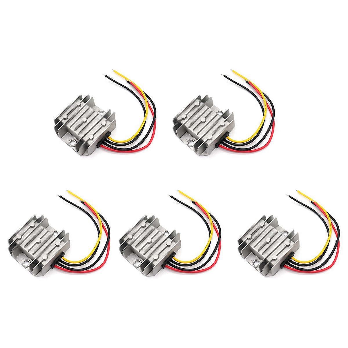 DC 24V to 12V Converter, 5A 60W, Waterproof with Shell