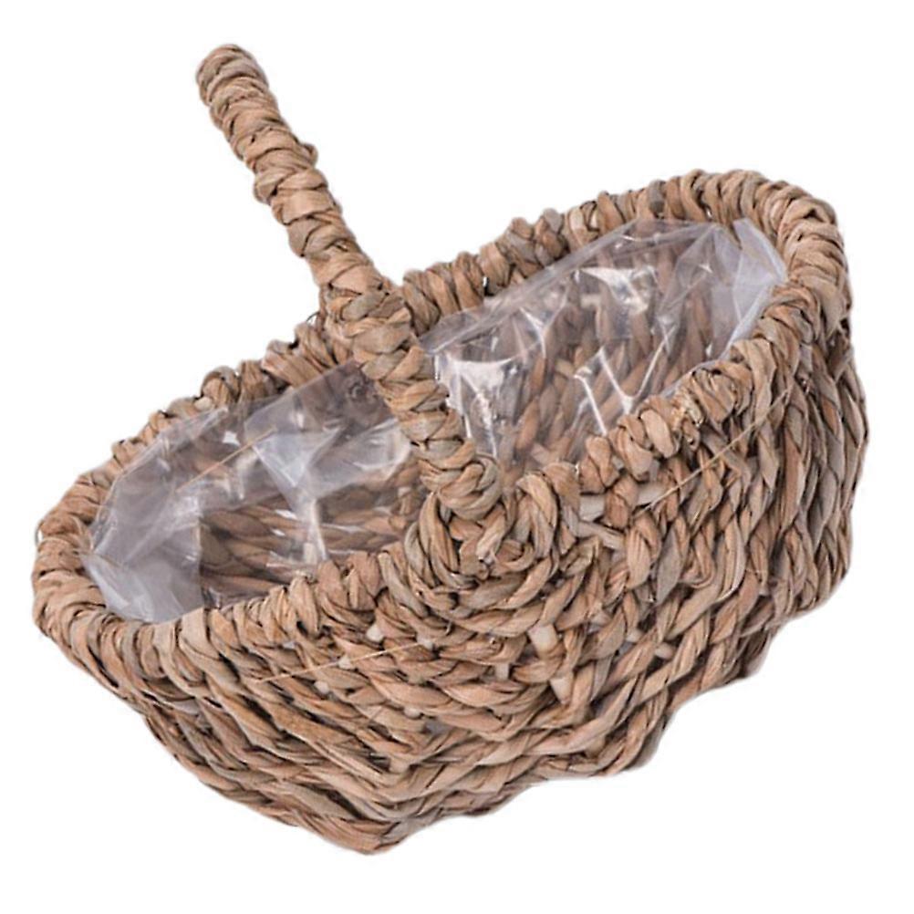 Woven Handmade Flower Baskets Woven Flower Basket Decoration Corridor 32.00X29.00X23.00CM 1Pack