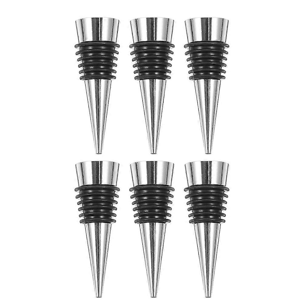 6pcs Airtight Leak Proof Sealer Reusable Design Easy Press Mechanism for Home Bar Preservation