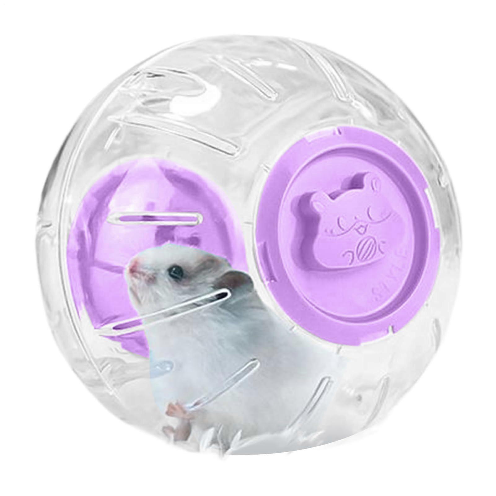 Hamster Exercise Ball Guinea Pig Running Ball Interactive Small Pet Accessory for Fitness, Play, and Activities in the Cage or Outdoors, Purple