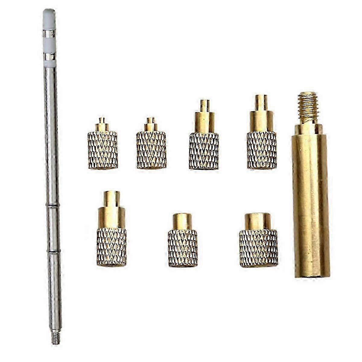 Heat Insert Nut Iron Tip T12 Soldering Iron Tip Insert Internal Thread Tip M2-M8 Brass Hot Nut Insertion Kit Suitable for Certain Brands