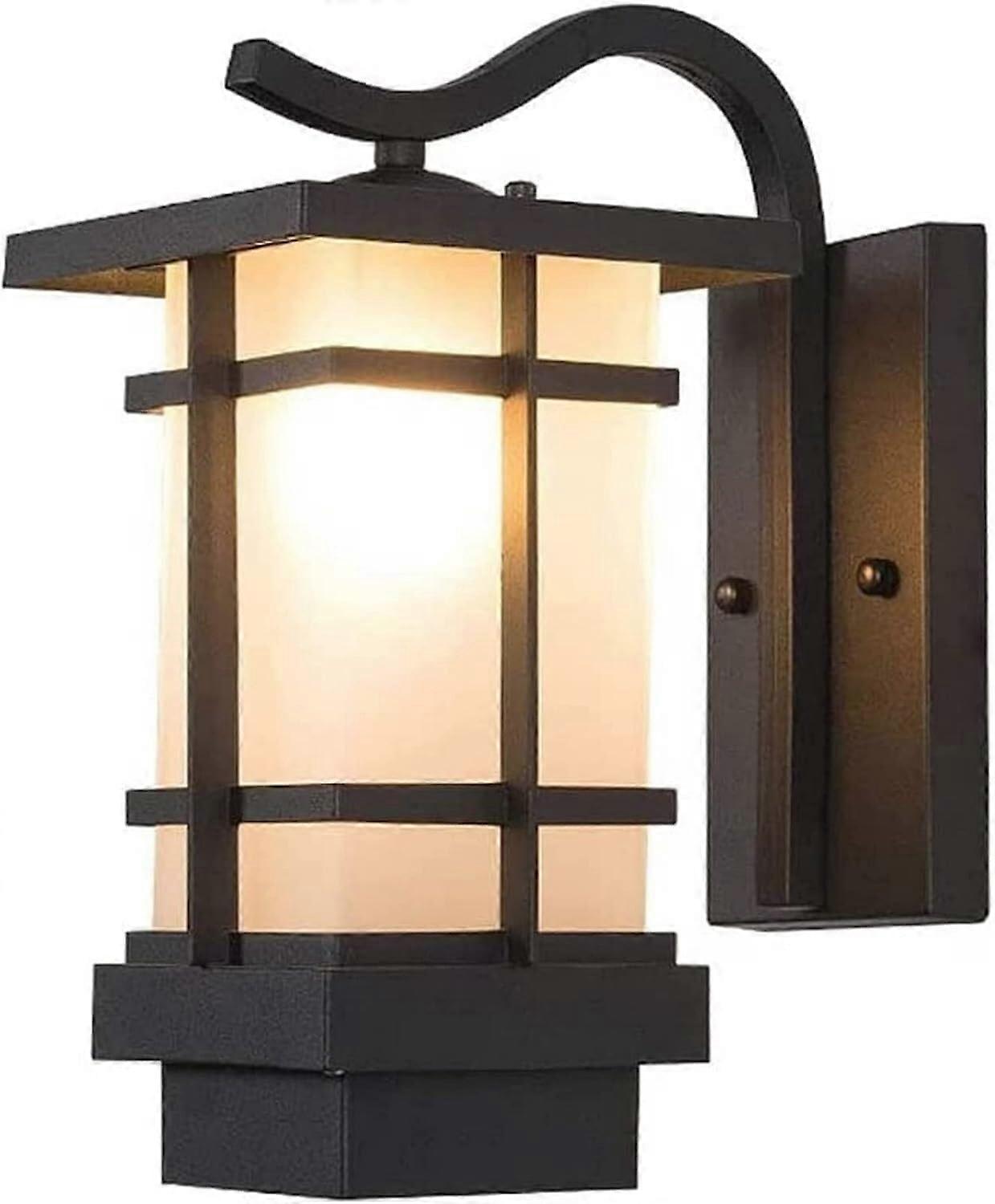 Outdoor Wall Lantern Matte Black IP65 Waterproof Modern Garden Light for Front Door and Garage Wall Mount