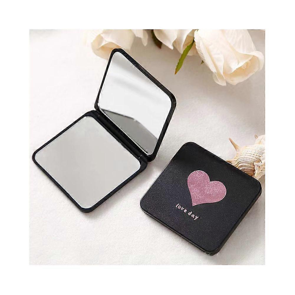 Mini Square Makeup Mirror - Portable, Stylish Design with Double Sided Clear View, Waterproof & Durable