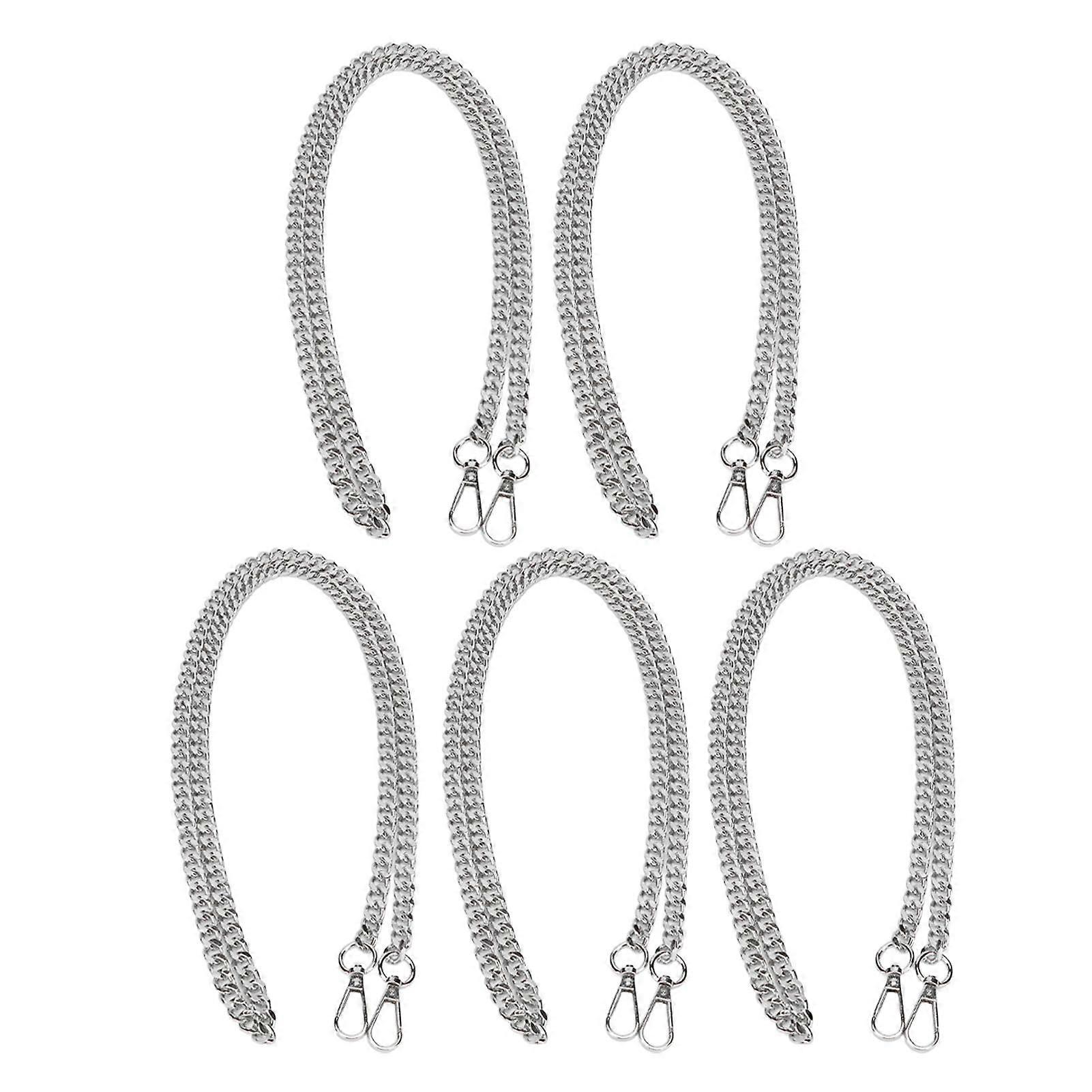 2025 Latest Model  5pcs Metal Curb Chains 3.9ft Each DIY Handcraft Rustproof