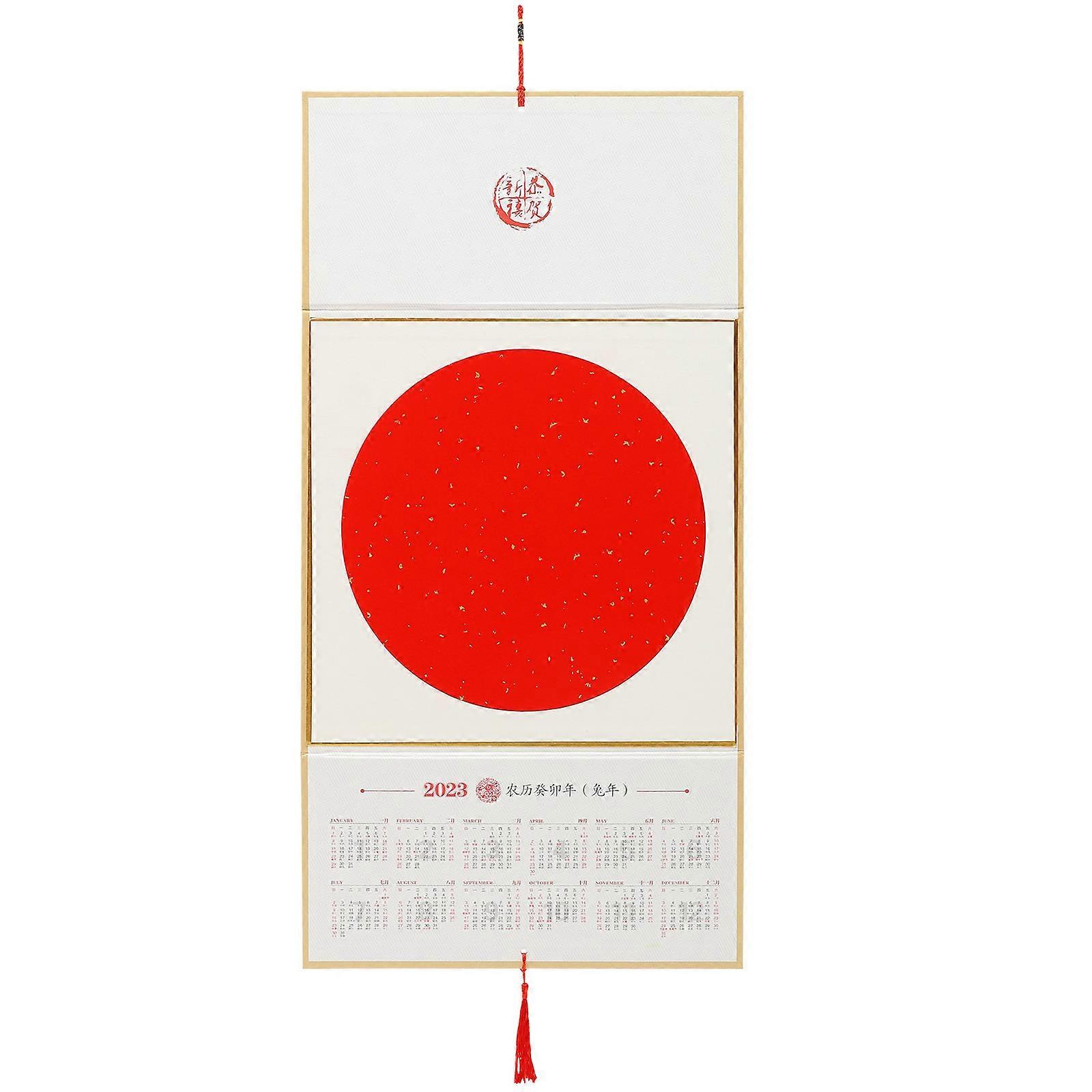 Chinese New Year Desk Calendar Chinese Lunar Calendar Chinese Tradition Lovers present Foldable 1Set