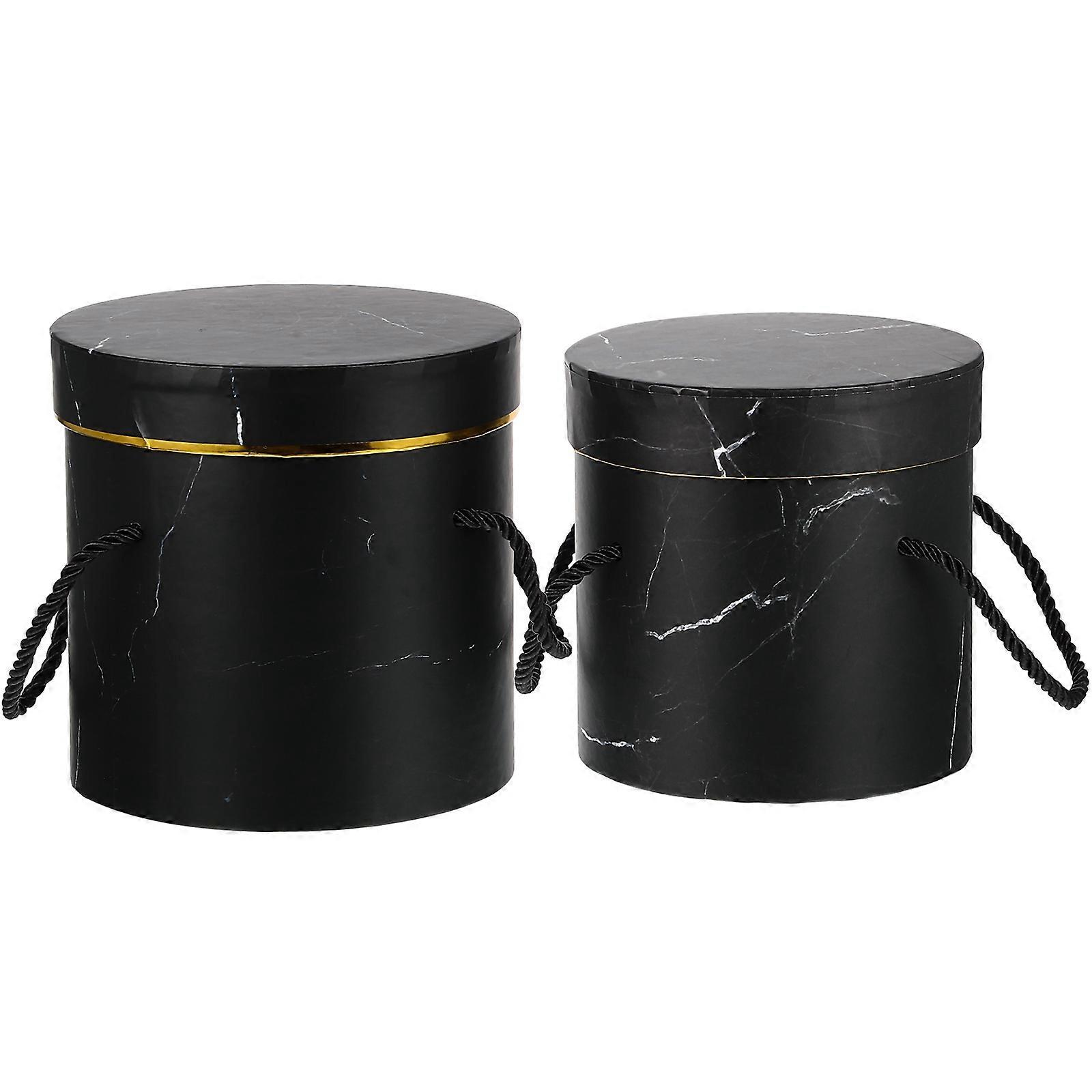 Valentine's Day Shaped present Boxes Round Simple and Delicate PP Material 14x13.5x13.5cm present Presentation 2Pcs