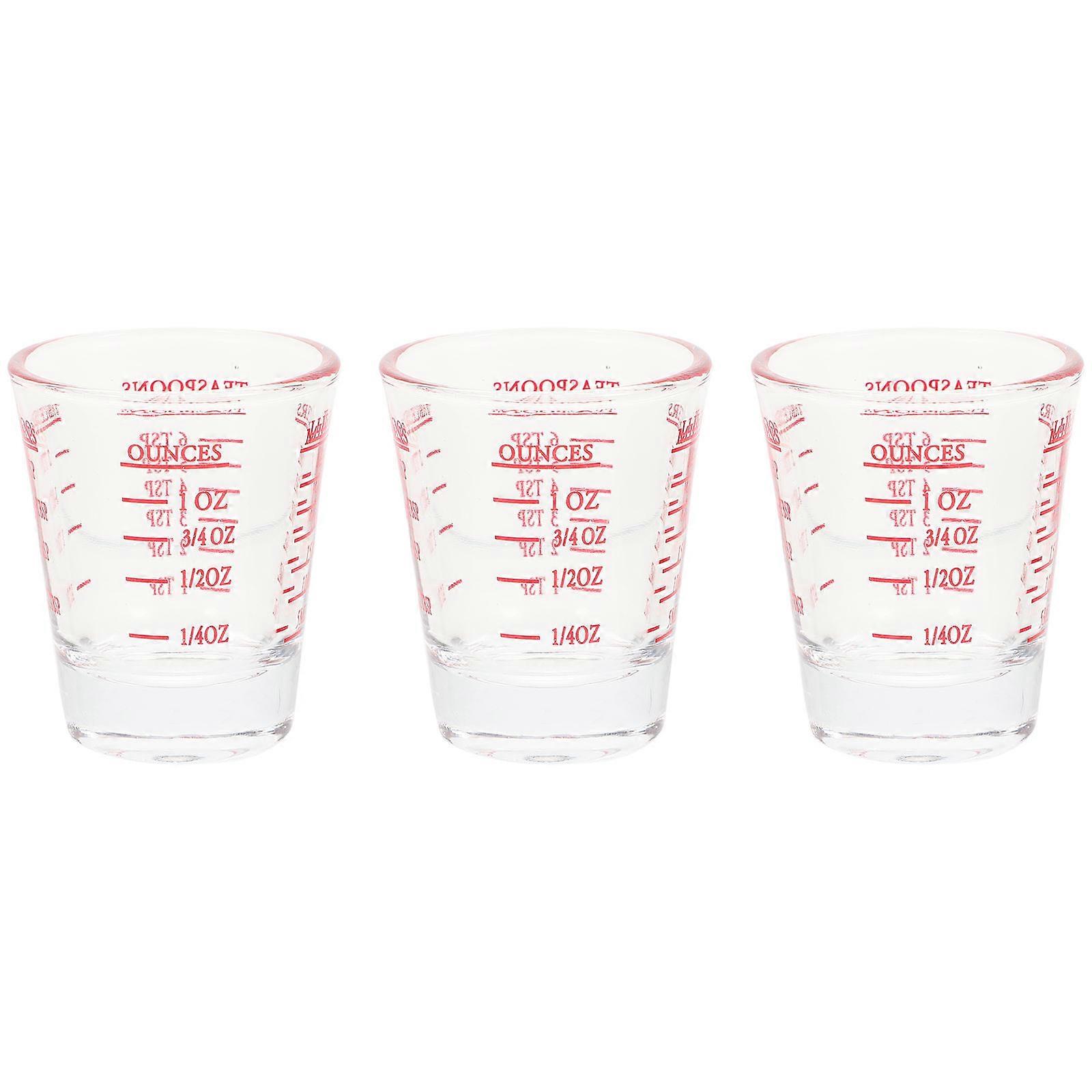 3pcs Measuring Cups with Scale for Liquid Measurement, Ideal for Coffee, Baking, and Cooking – Easy to Clean Kitchen Gadget for Home and Cafe Use