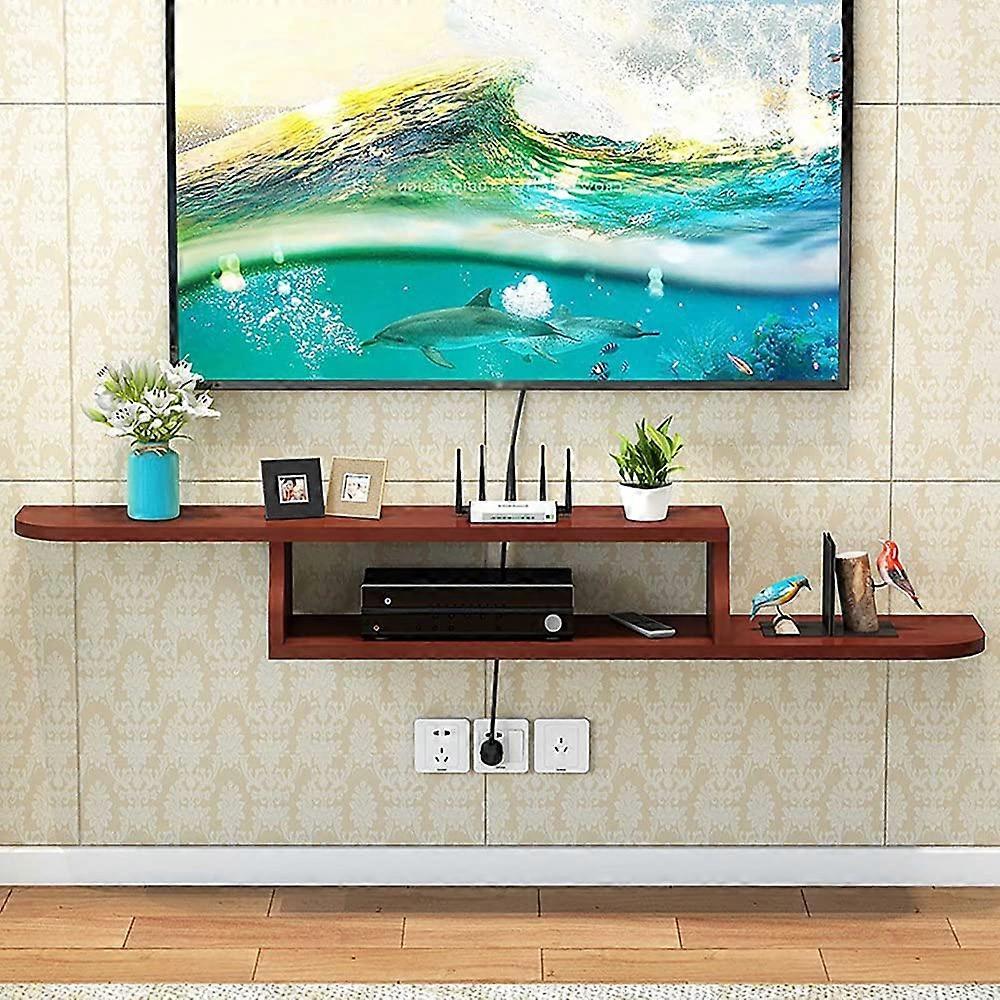 TV Wall Mount Floating TV Cabinet Wall Mount Rack Router Shelf Set Box for DVD/D/D/150cm/a/120cm A 120 cm