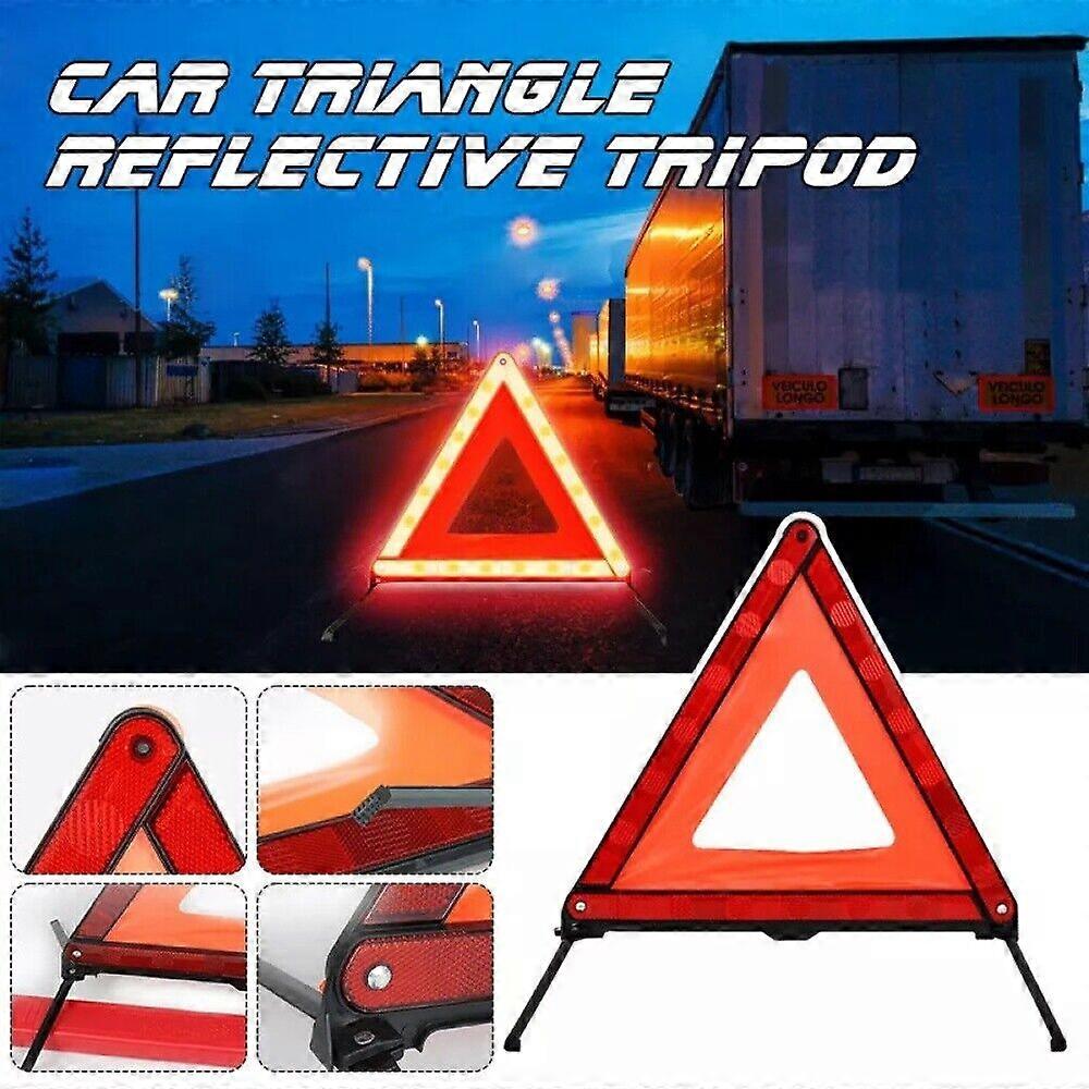 Foldable Safety Warning Triangle Reflective Road Emergency Breakdown Hazard