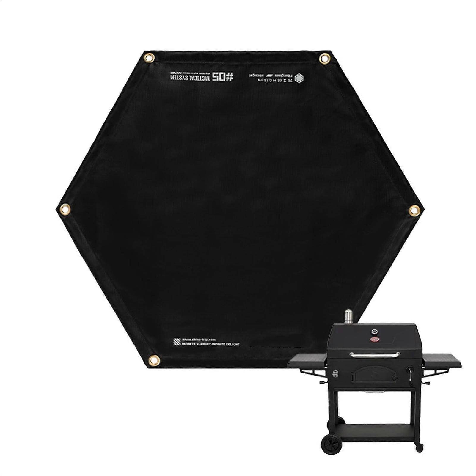 Fire Pit Mat for Camping, Fireproof Outdoor Carpet, Protection for Grass