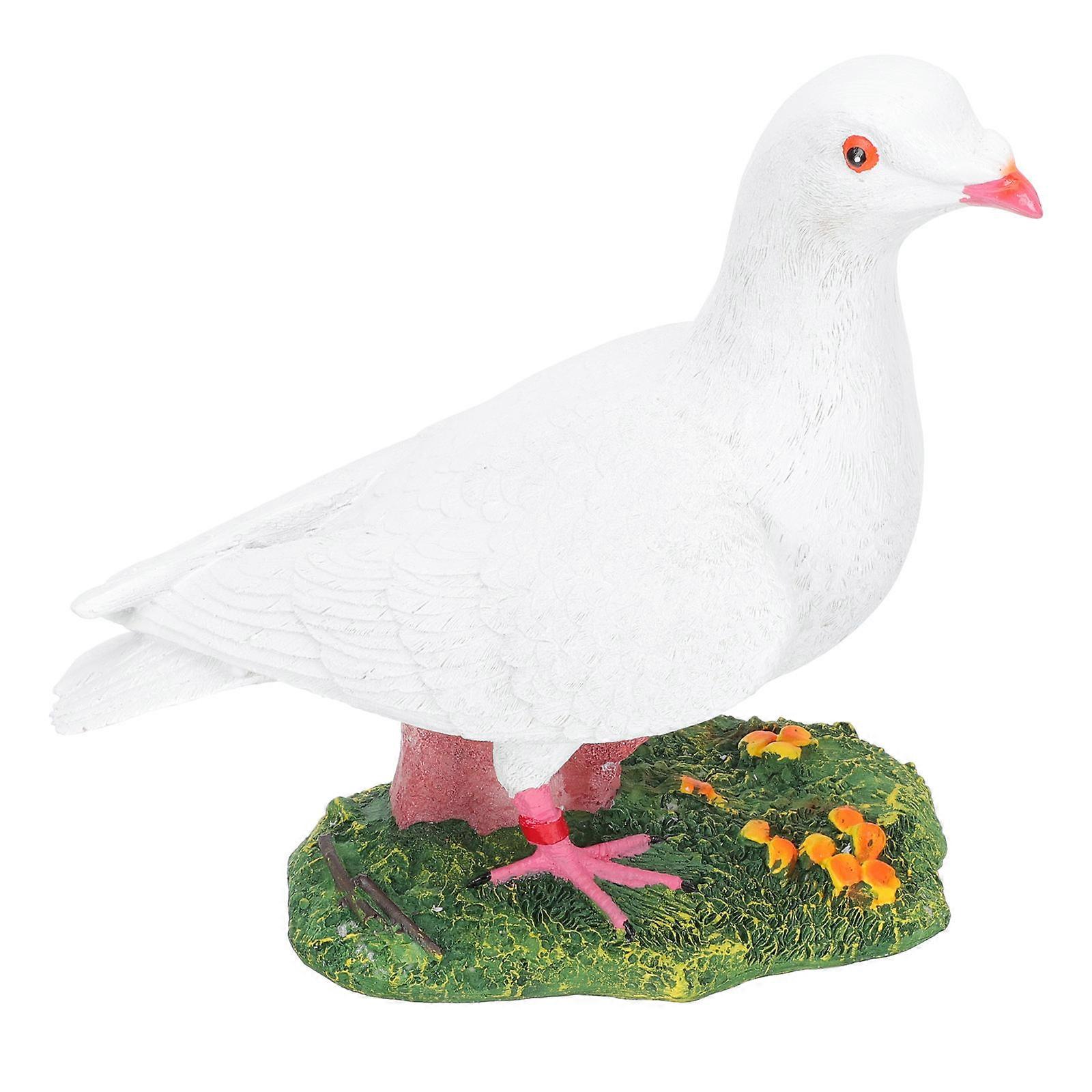 Resin Animal Figurine Dove Modeling For Homeowners Outdoor Use Bright Colors 24X22CM 1Pcs