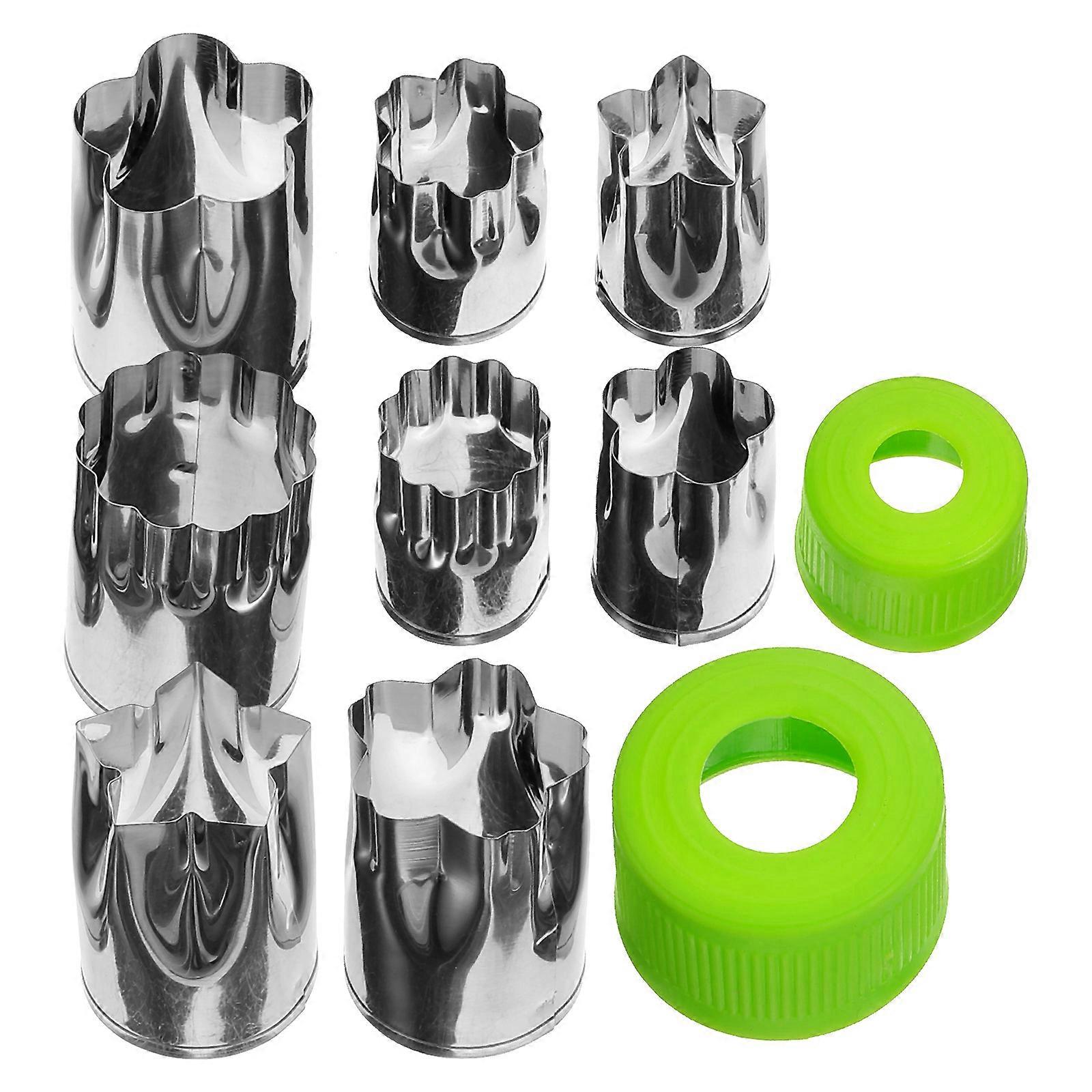 Vegetable Fruit Tool Flower Shape For Cake Biscuit Making Fruit Salads 8Pcs