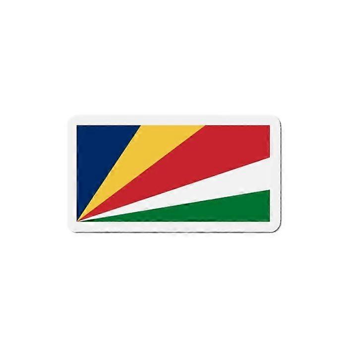 Seychelles Flag Magnet - Multicolored - 7 cm - 50 pieces - Synthetic resin - Mixed