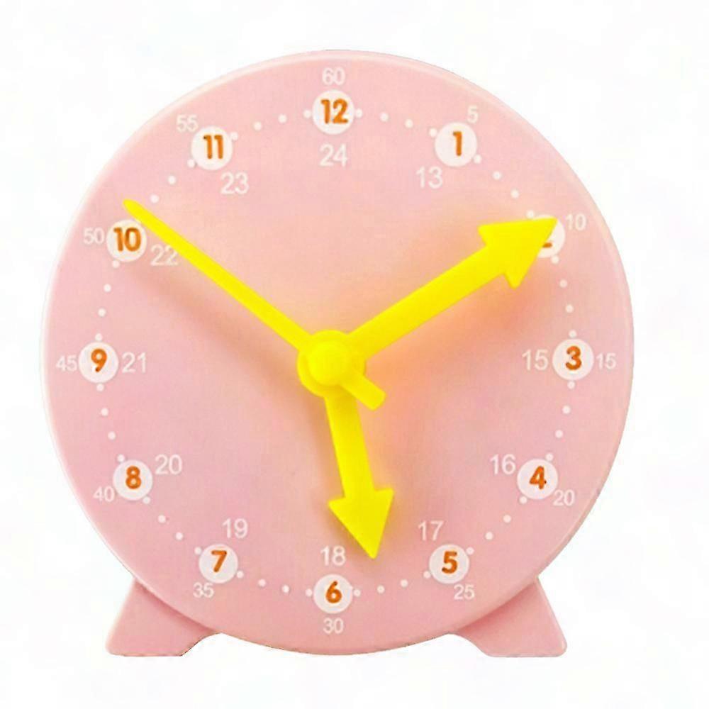 Interactive Teaching Clock with Color-Coded Hands and Gear Mechanism for Simple Time Learning, Ideal for Elementary Math Education