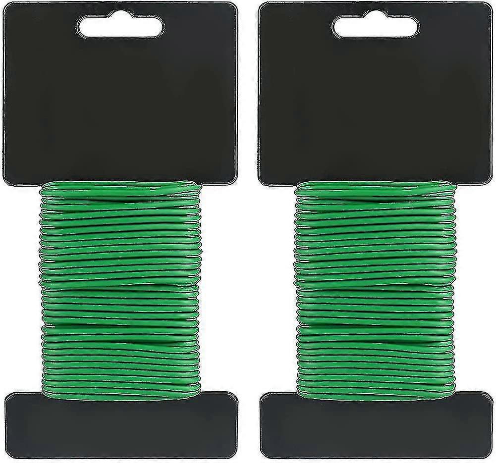 2pcs X10m 2mm πράσινη μαλακή γραβάτα κήπων, εύκαμπτο σύρμα SZRH Α-Β εγκαταστάσεων γραβάτας καλωδίων κήπων