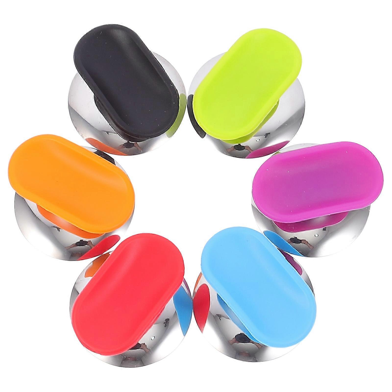 Pot Lid Grip Silicone Cookware Lid Replacement Knobs Kitchen Utensil Assorted Color Heat-Resistant Comfortable Grip 6Pcs
