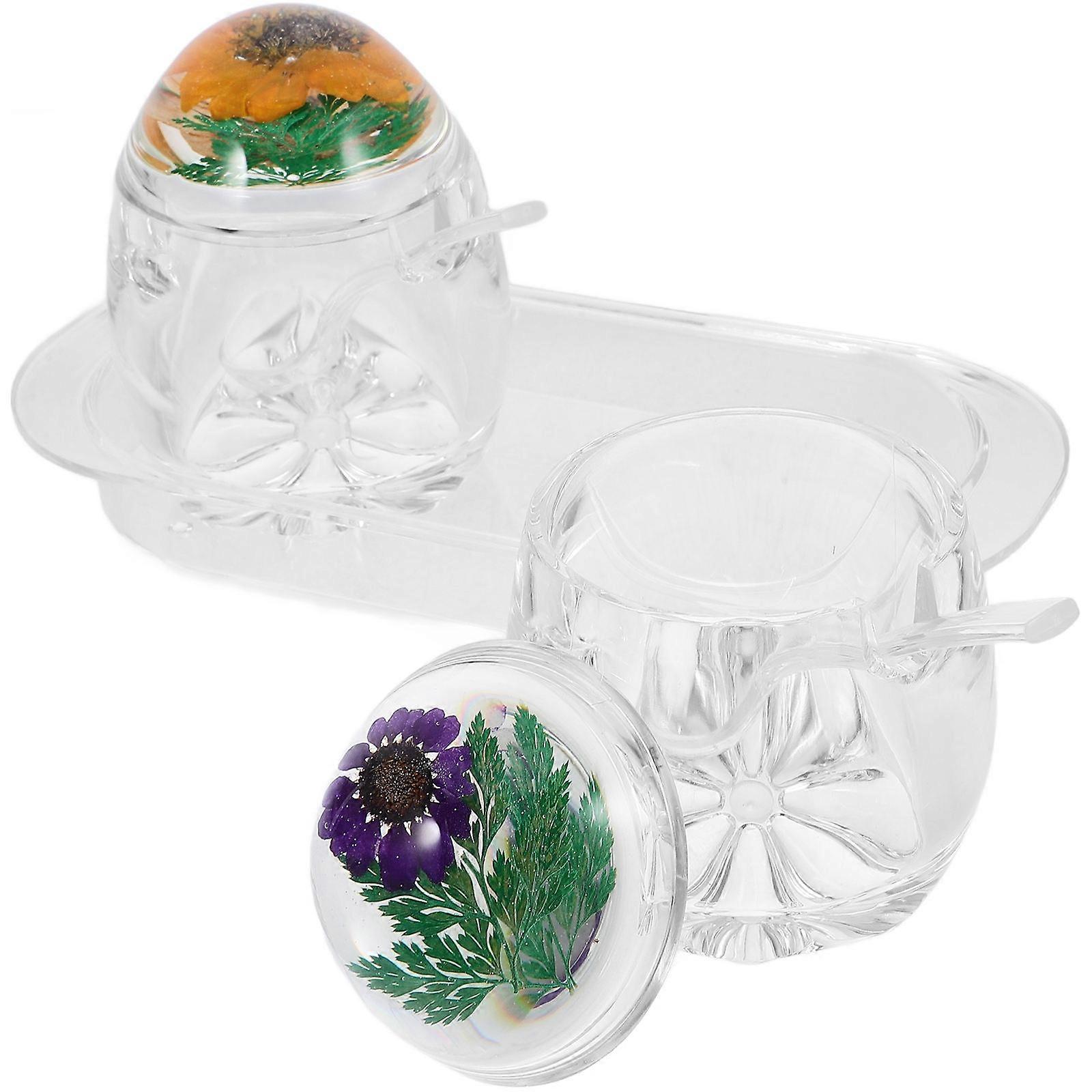 Household Spice Container Multi-Functional Acrylic Seasoning Storage Box 1 Set