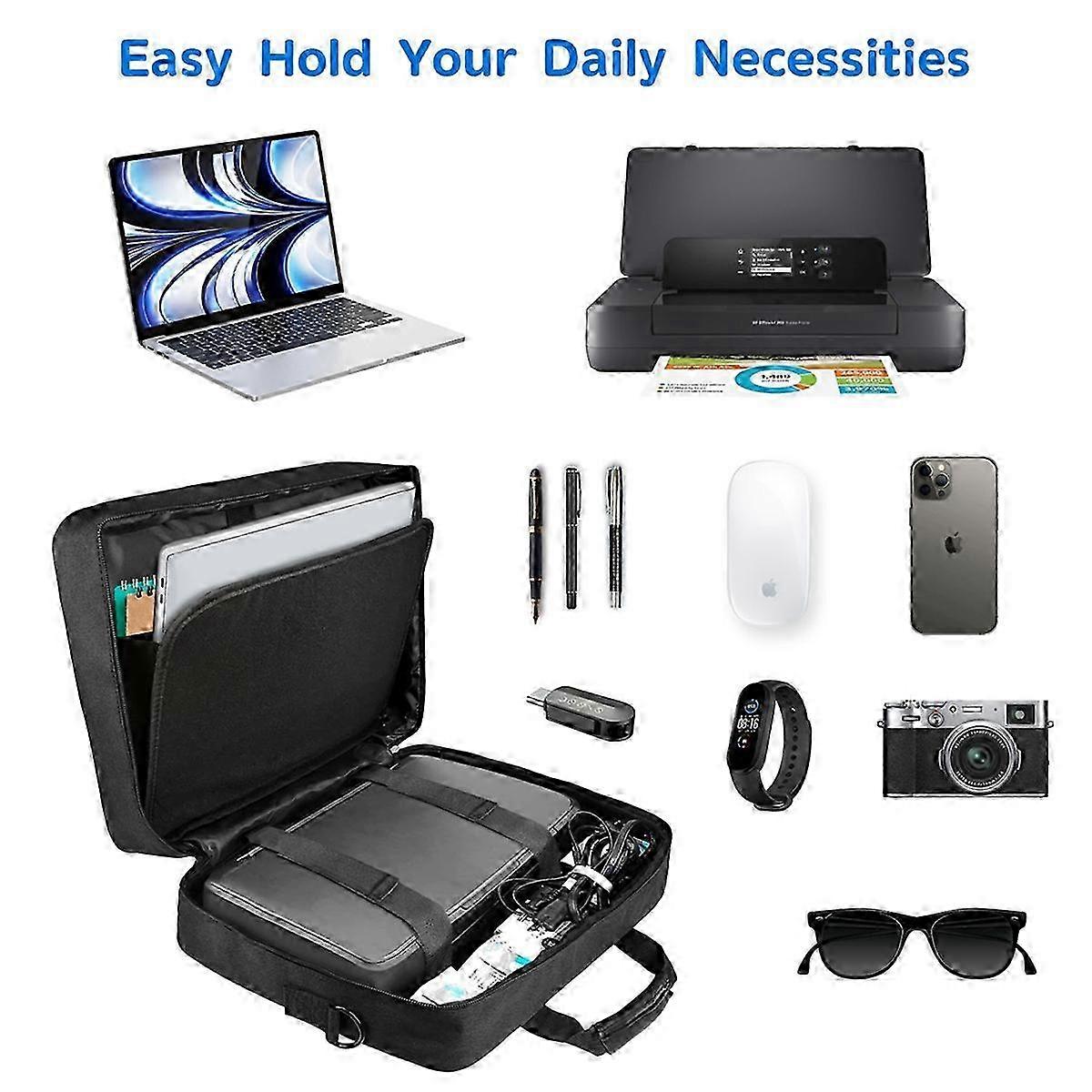 Mobile Printer Storage Bag for Travel Padded Shoulder Strap Printer