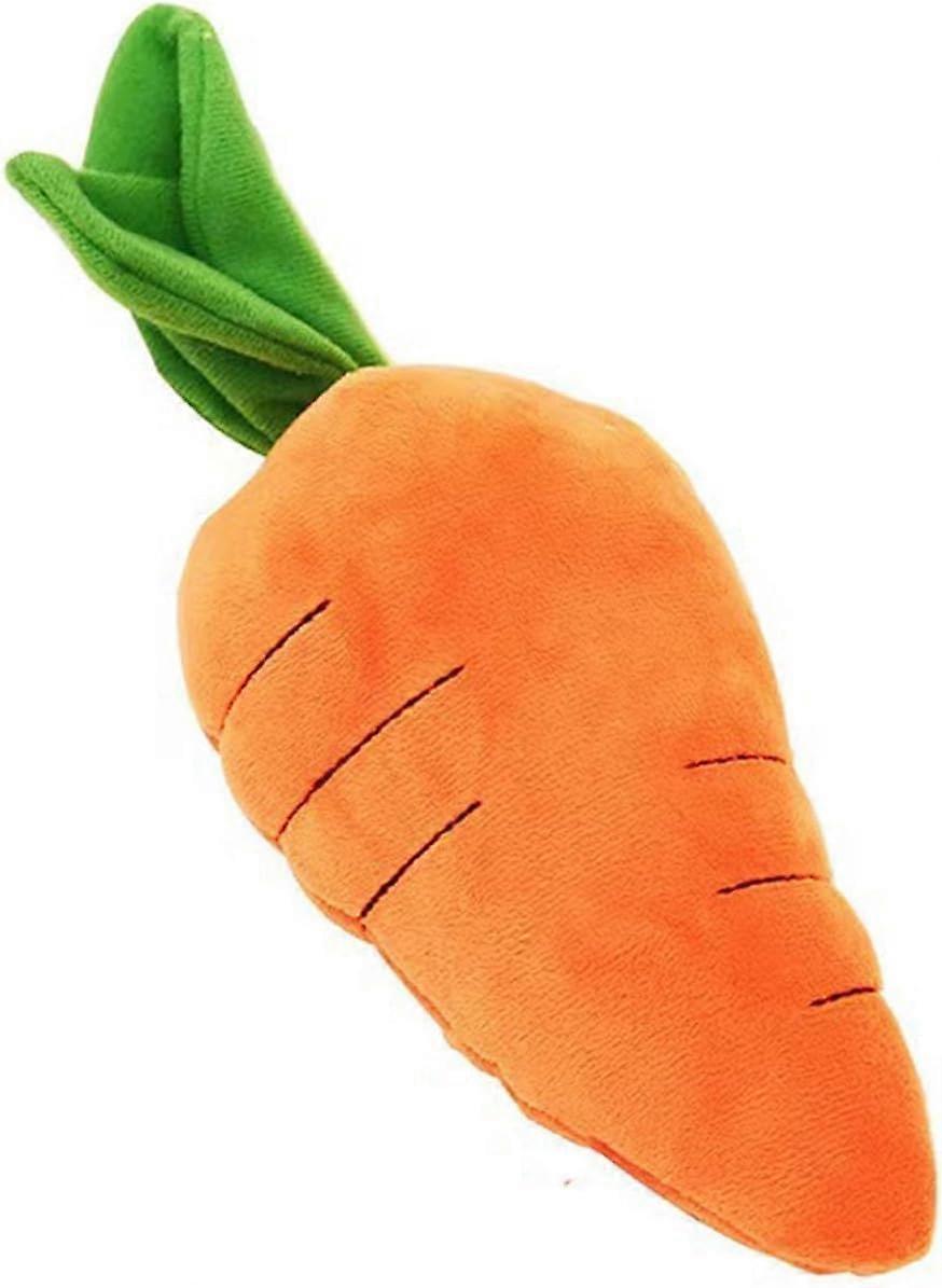 Carrot Shape Pet Plush Toy With Sound, Crinkle Dog Toy For Small, Medium, Large Dogs, Soft Squeaker, BiteResistant