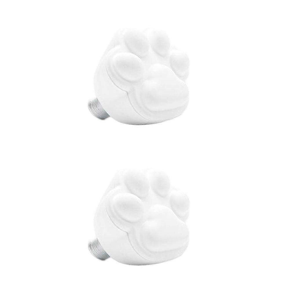 White Alien Plug for Roller Skate Supplies Made of Rubber 2Pcs Easy to Install Durable with Mute