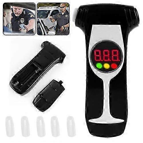Breath Alcohol Analyzer Tester Police LCD Digital Breathalyzer Test Detector