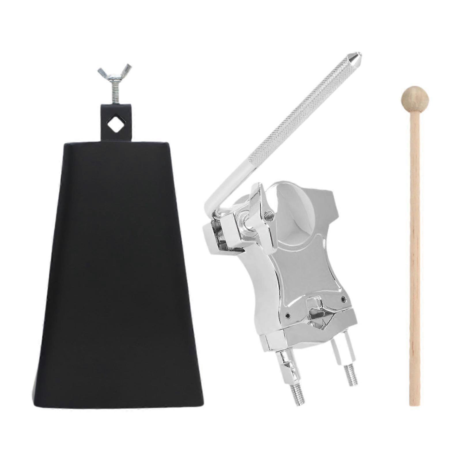 Cloche à vache Pince Percussion Support Pièces Accessoire Tambour Pédale Fixation Main