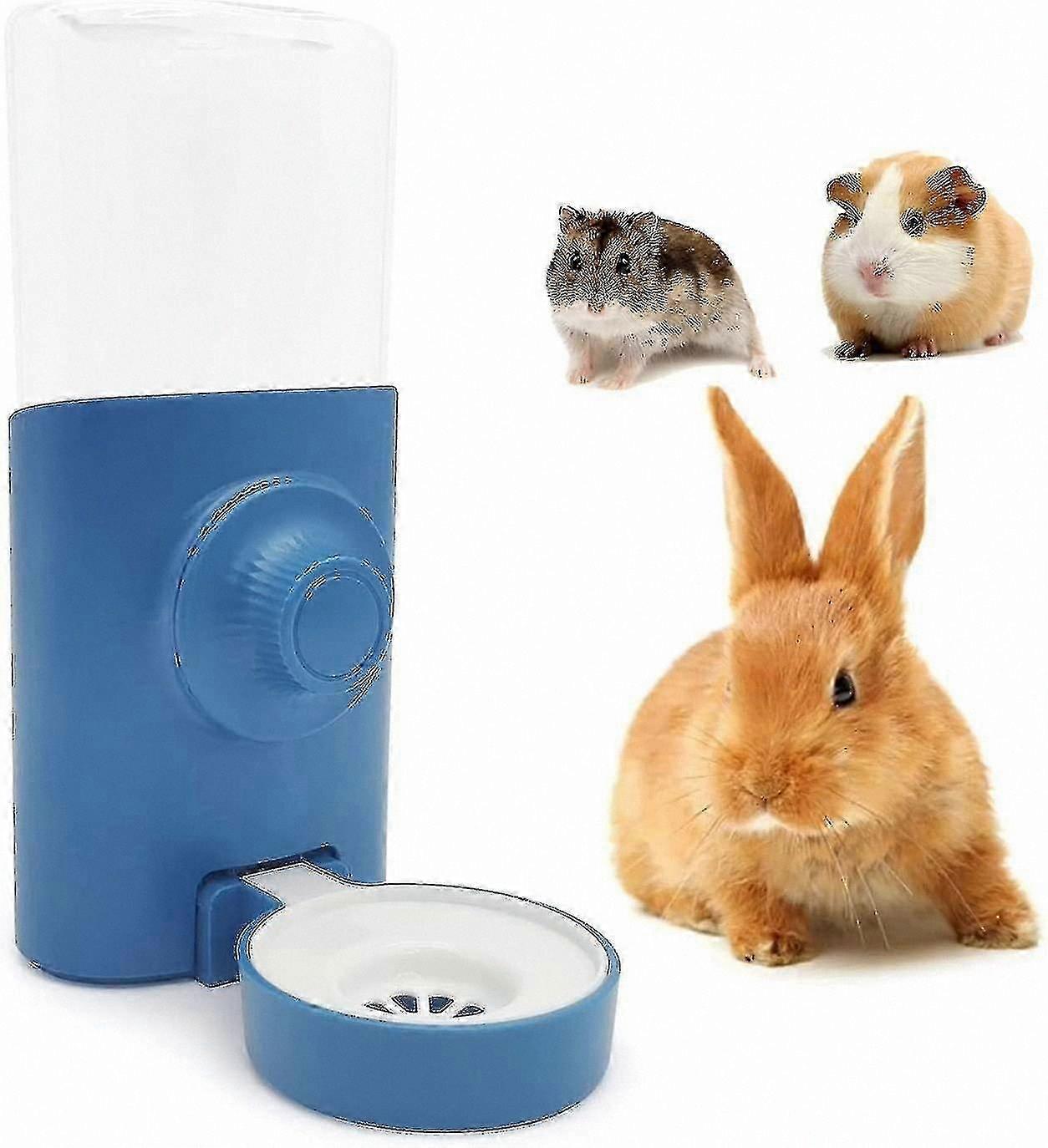 600ml Gravity Flow Water Dispenser for Rabbits, Chinchillas, Guinea Pigs, and Ferrets