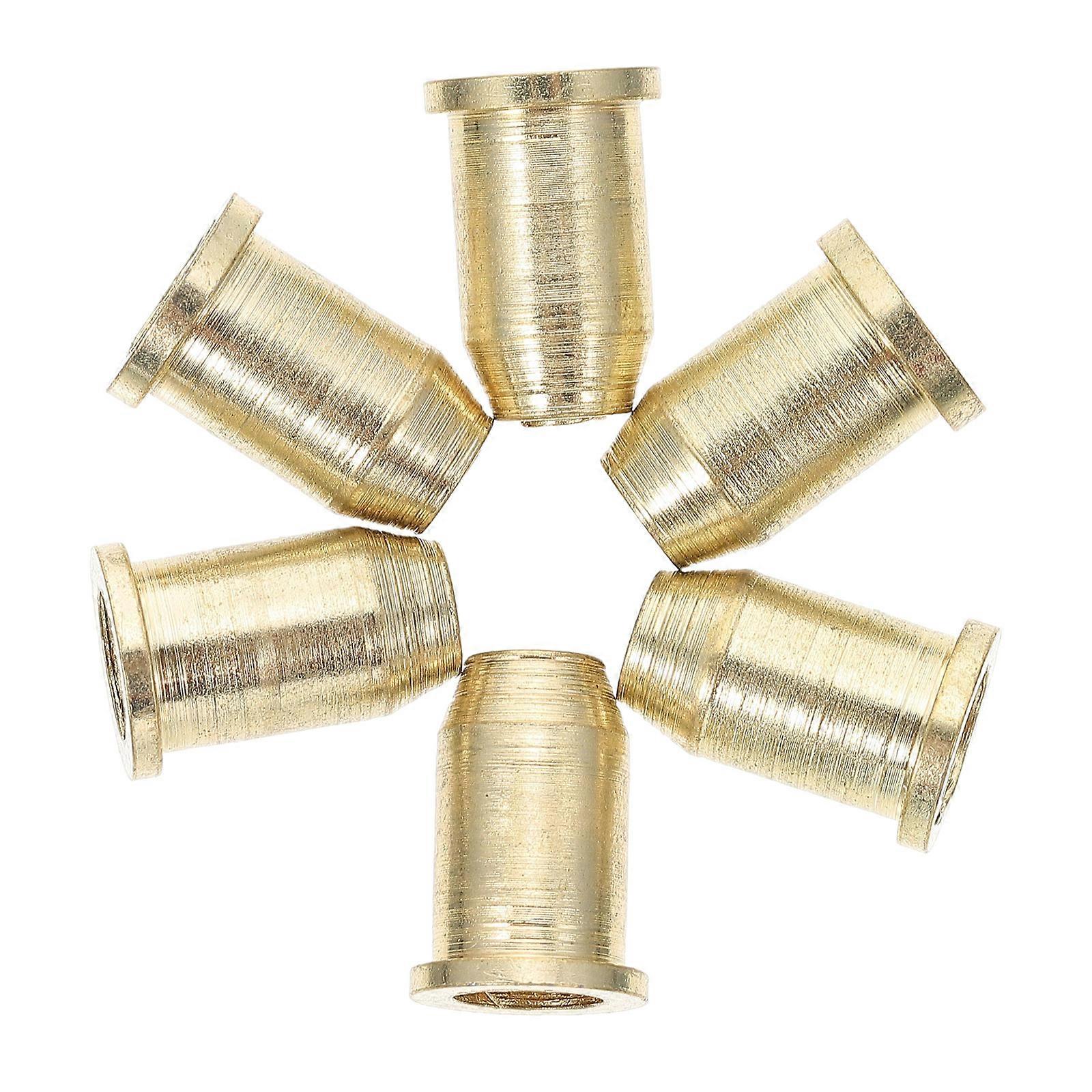 Electric Guitar Accessories Guitar String Caps For Guitarists Golden Color Resonance Improvement 6Pcs