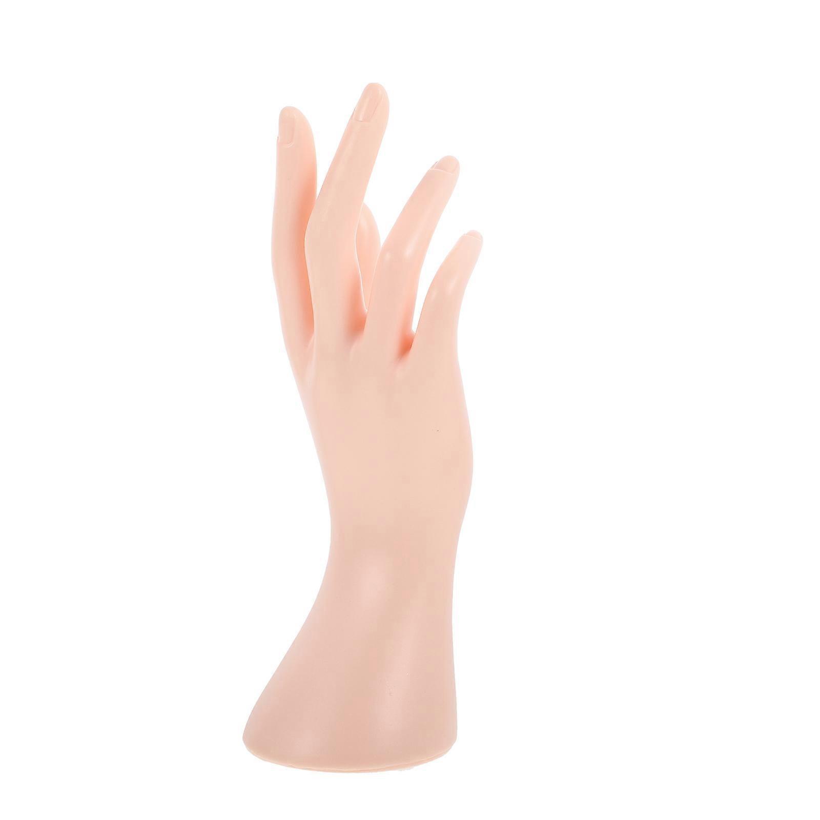 Hand Model Jewelry Display Stand 1Pc Pink Plastic Storage Rack Suitable For Countertop Use At Craft Fairs And Trade Shows