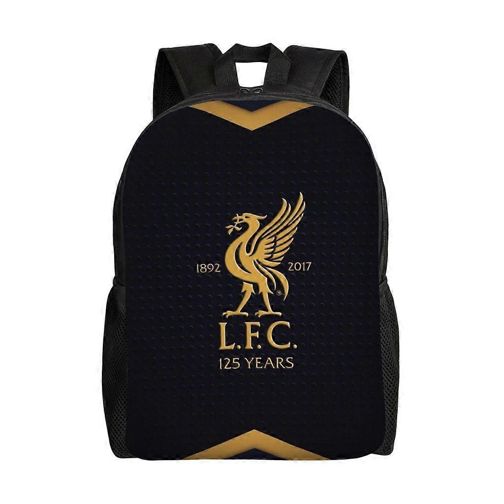 حقيبة ظهر خفيفة الوزن من ليفربول في الهواء الطلق للسفر للأطفال سعة كبيرة طباعة حقيبة مدرسية للطالب حقيبة كتف غير رسمية- hjka5164