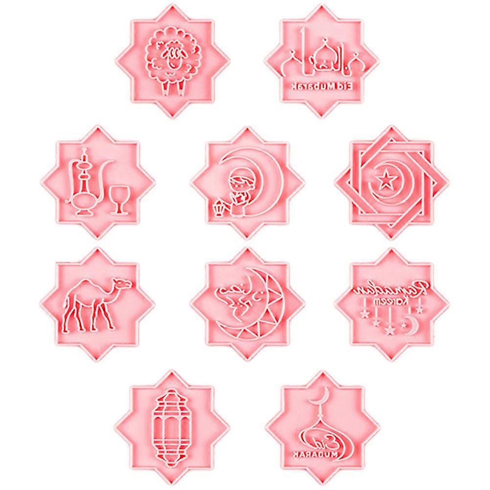 Eid Mubarak Baking Molds Cookie Cutters Diy Baking Eid Celebration 10Pcs