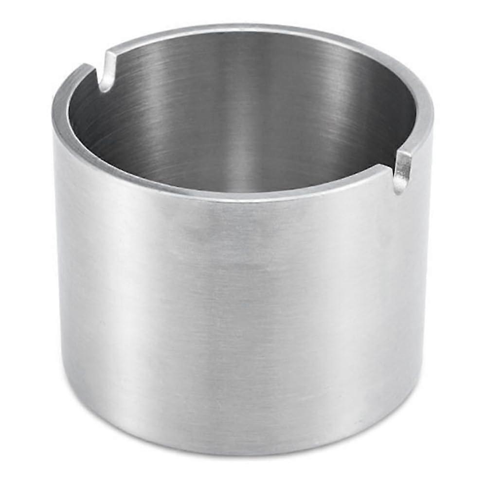Windproof Ashtray for Car, Reusable Silver Car Ash Holder, Durable 8.8 x 6.3 cm Decorative Accessory