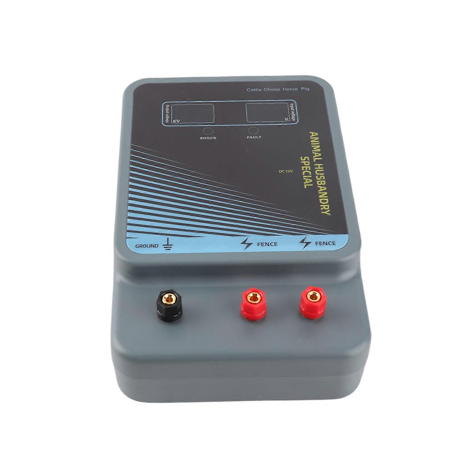 40km Electric Fence Charger with Alarm High Voltage Pulse Poultry Controller Fence Charger for Preventing Invasion of Wild Animals