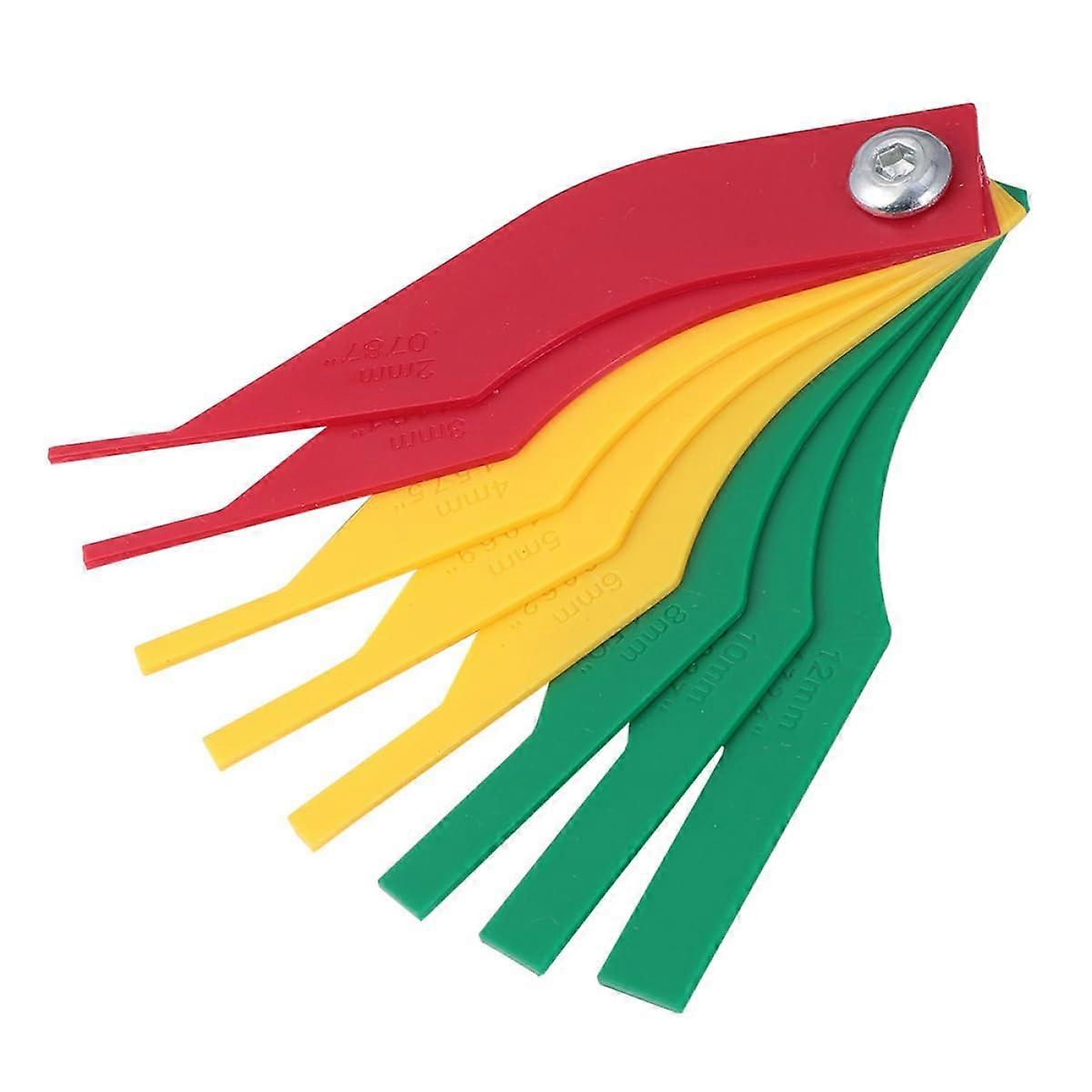 Car Brake Pad Thickness Gauge 2-Piece Measurement Tool for Accurate Brake Pad Assessment and Safety Check