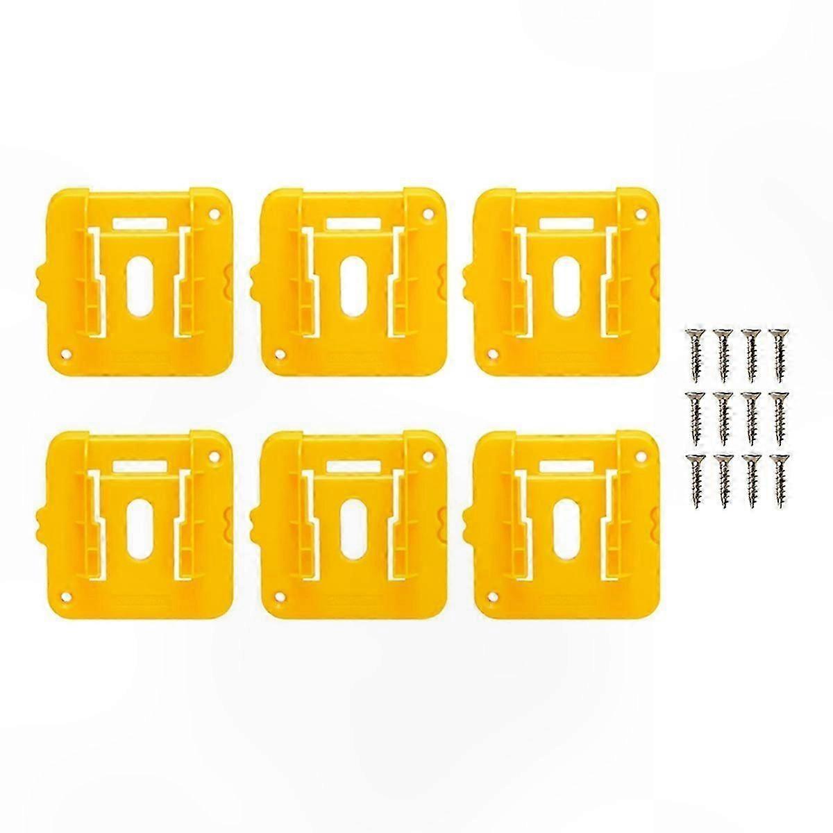 6-Pack Battery Mount Holder for 20V 60V Tools Docking Station Storage Solution