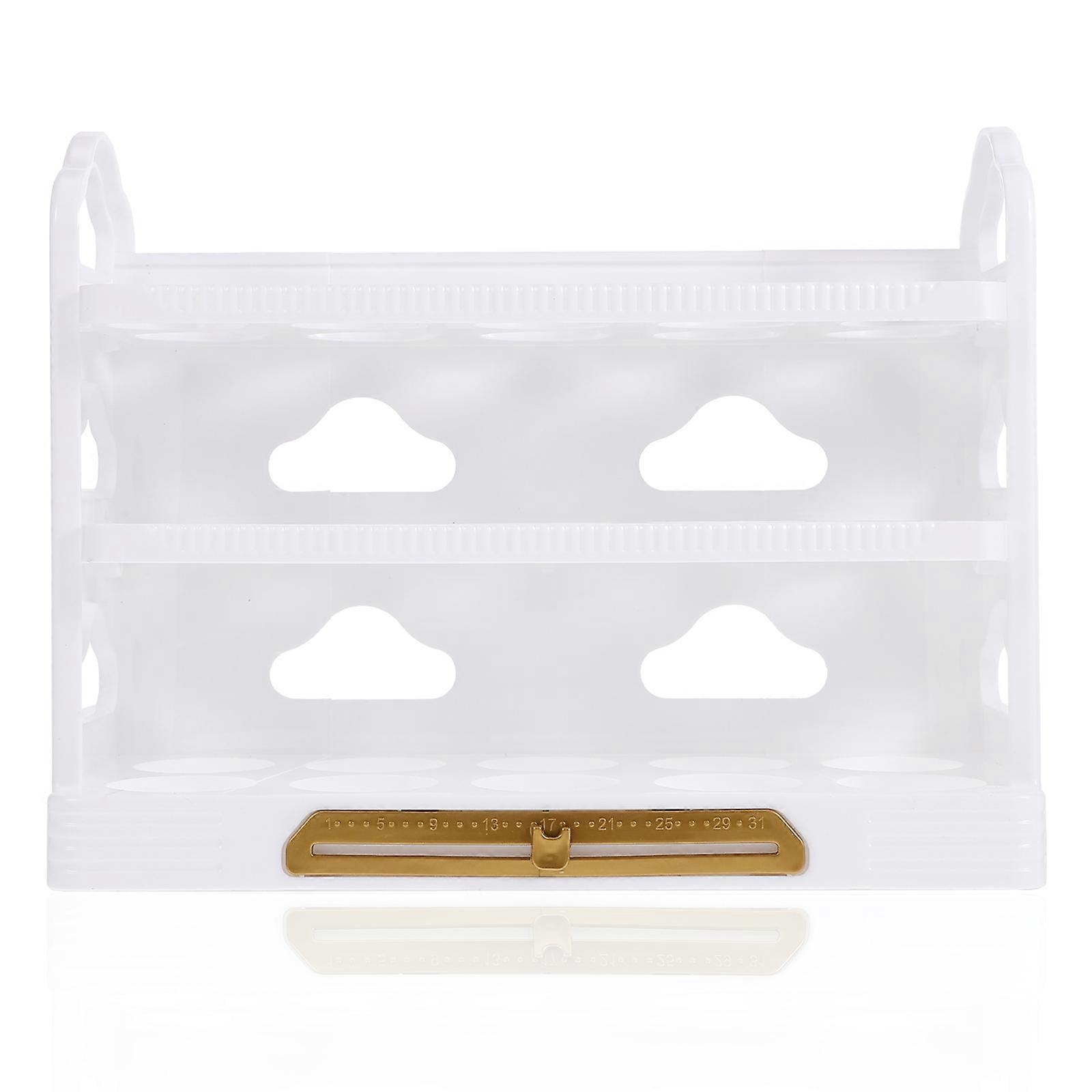 Egg Shelf for Fridge Egg Organizer for Home Use Maintain Freshness Prevent Collision PET Material 1Pcs