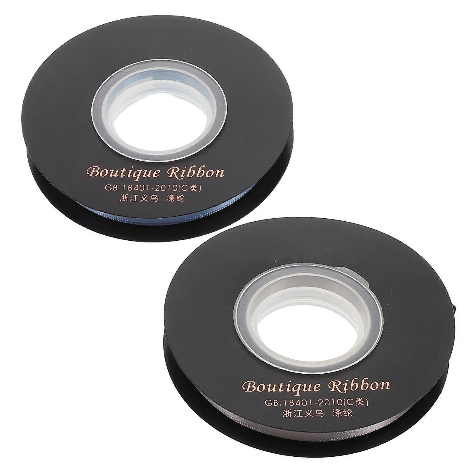 Decorative Ribbon Ornaments For Birthday Celebrations 20 Yards Double-Sided Polyester Ribbon 2 Rolls