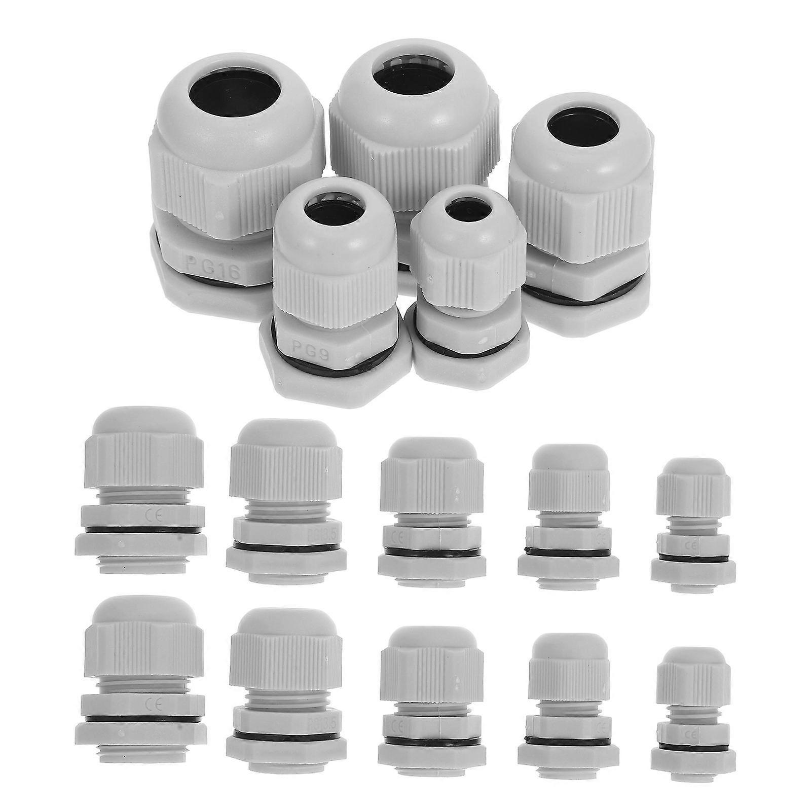 25pcs Versatile Adjustable Cable Glands Connectors Protectors Joints Adapters