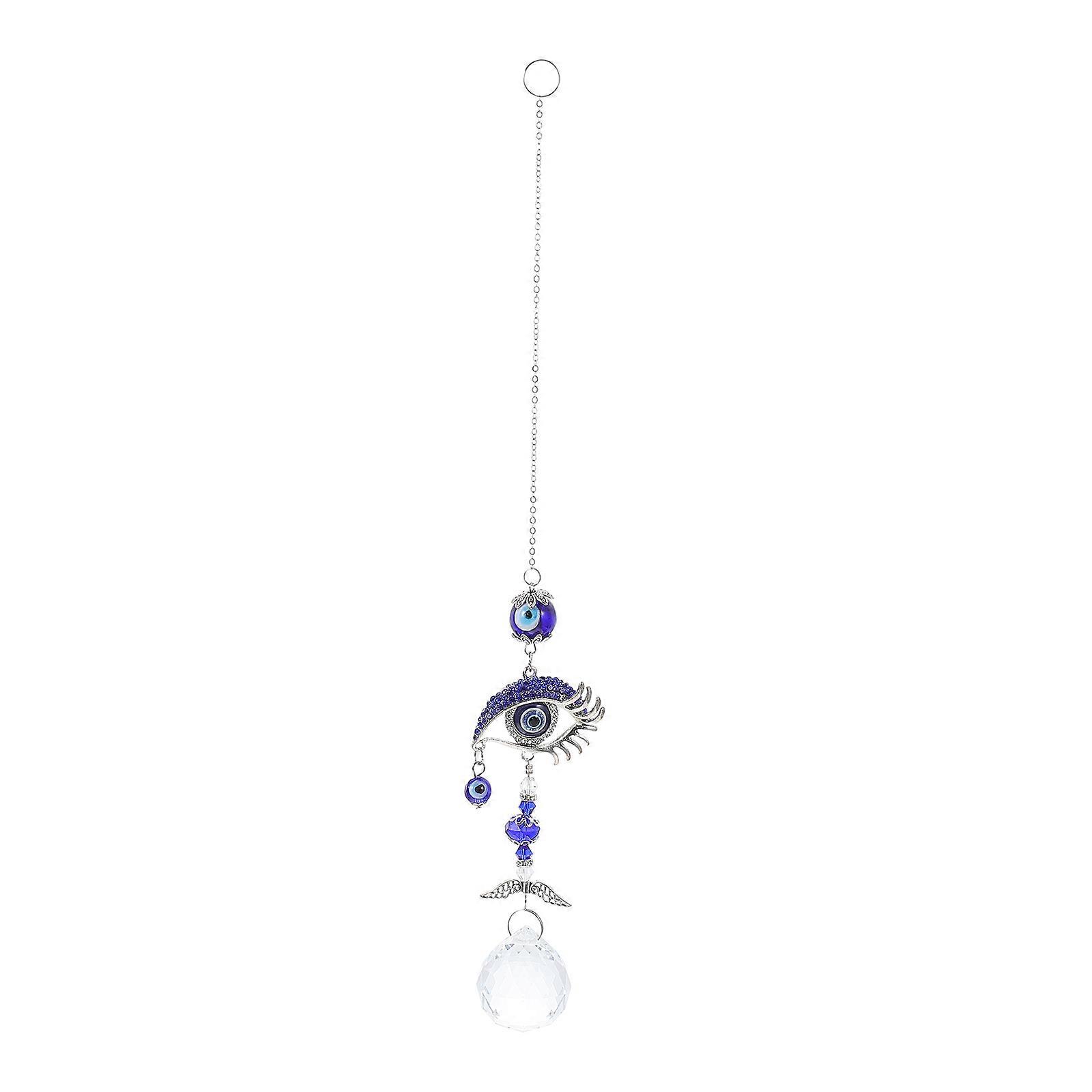 Blue Evil Eye Pendant for Car and Home Decor with Fine Details Alloy Material