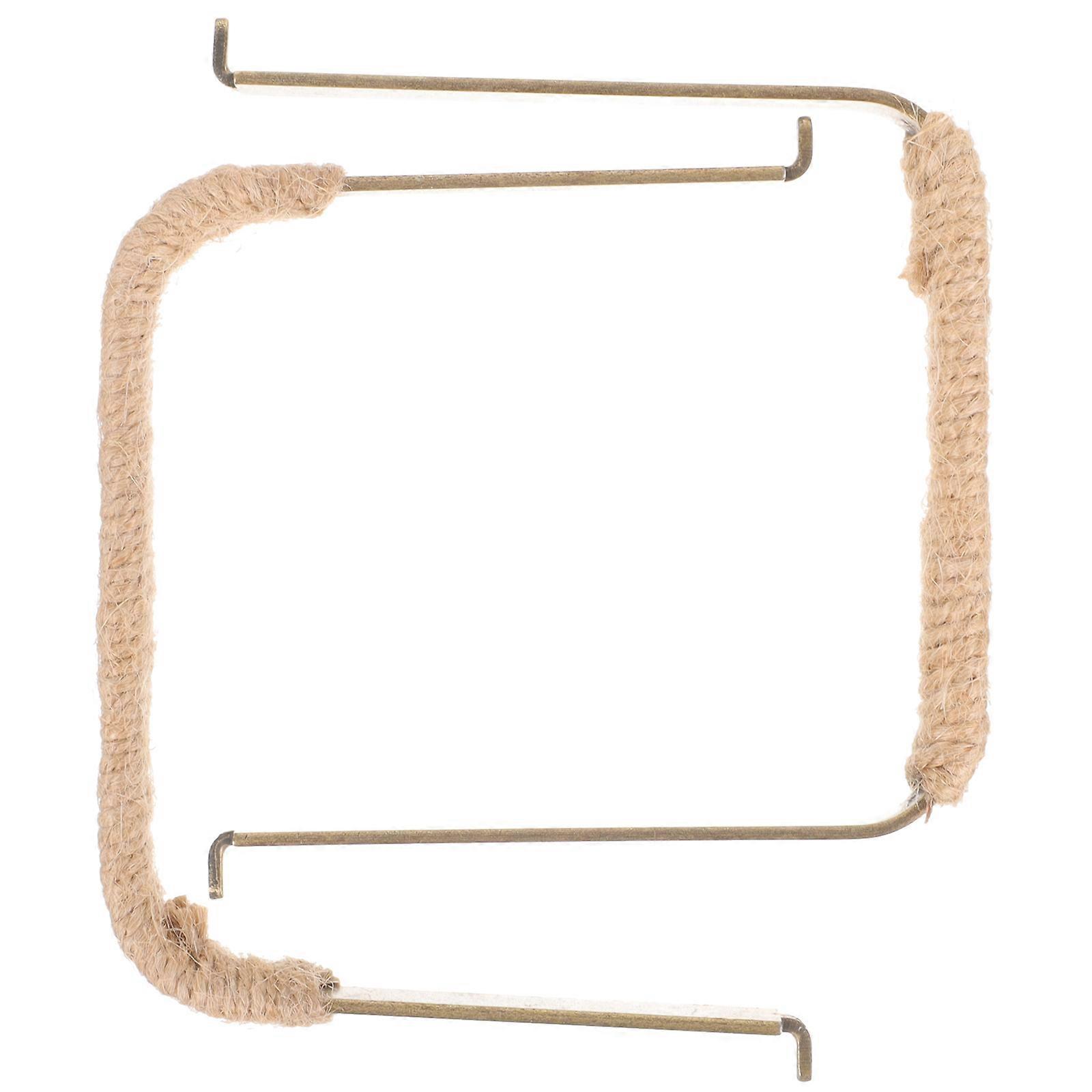 Retro Vattenkokare Handtag Fyrkantig Form Rostfritt Stål Tekanna Leveranser För Tekanna Hemförbättring 2st