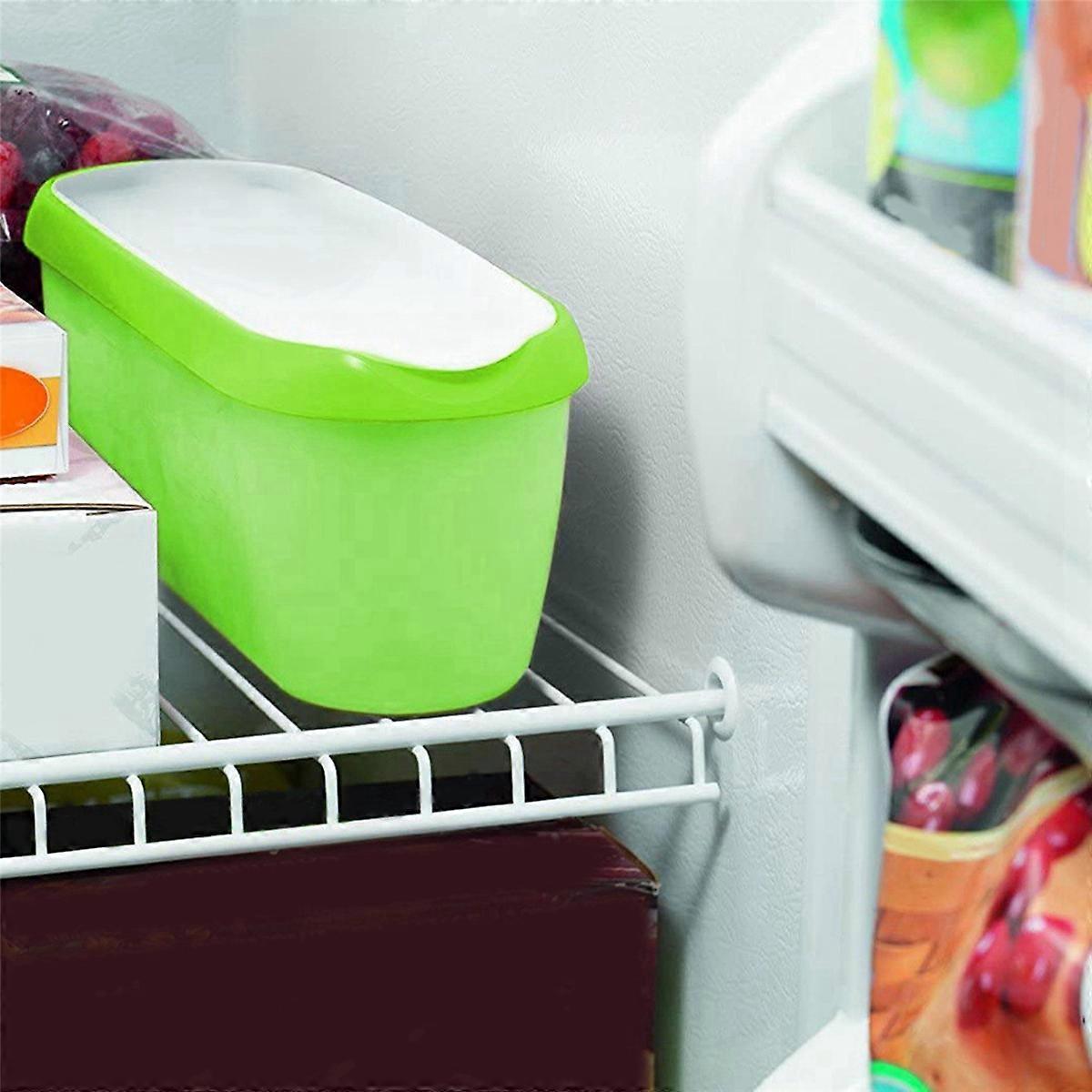 3X Ice Cream Containers for Ice Cream Reusable Freezer Storage (Green)
