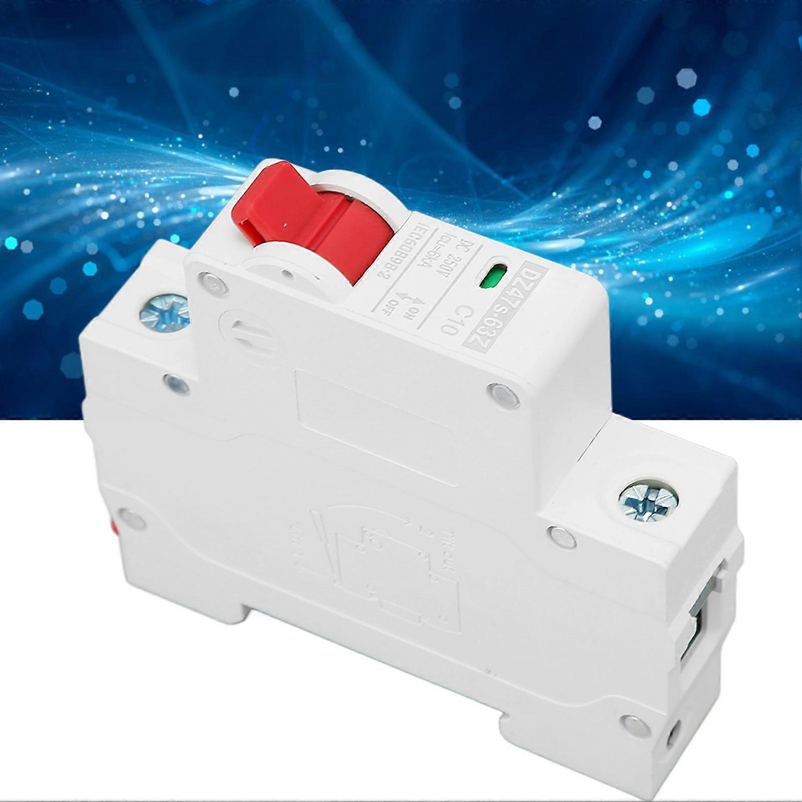 DC Circuit Breaker Short Circuit Overload Protection Miniature Circuit Breaker for PV System  10A 1P