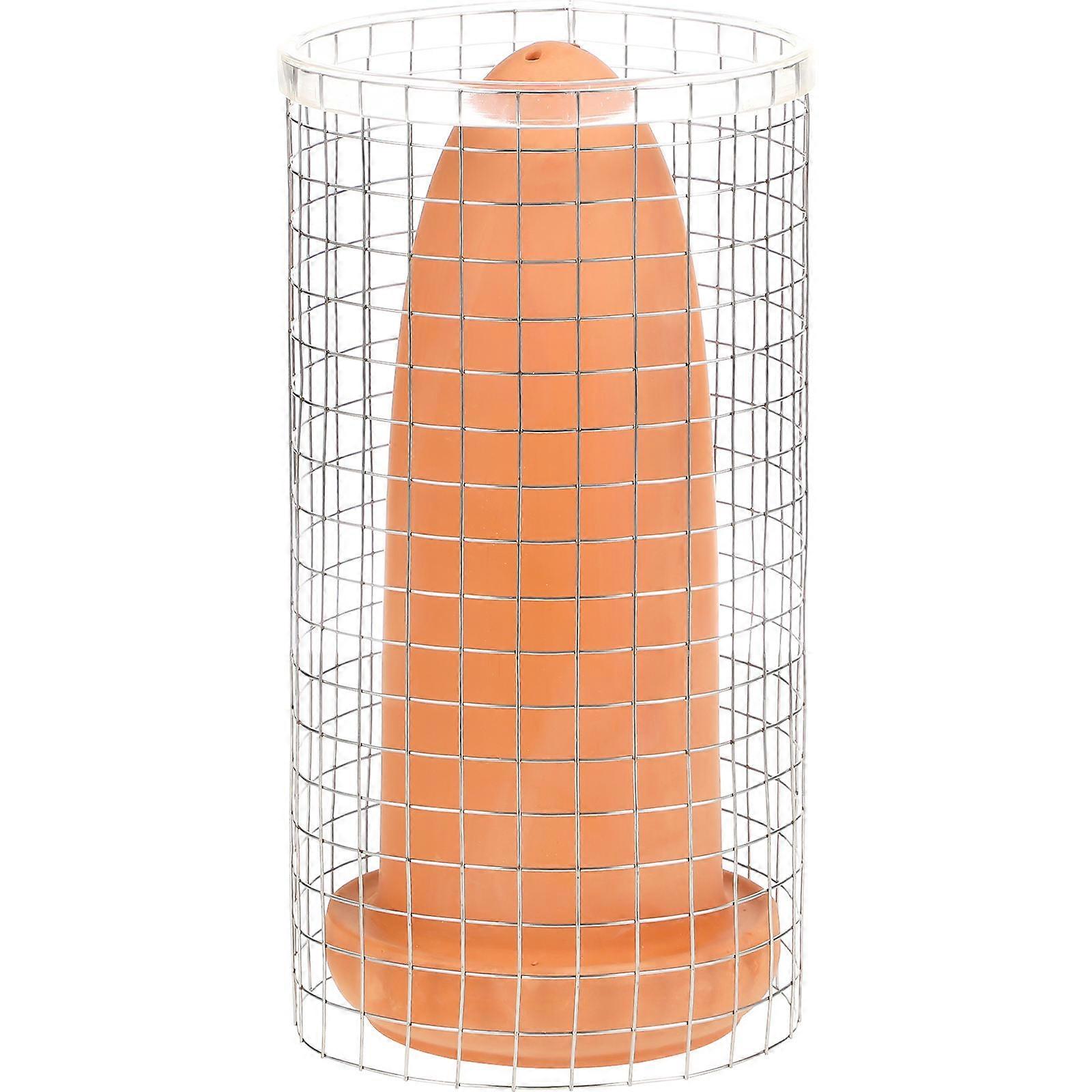 1 Set Fish Breeding Cone Cave with Isolation Mesh Bucket for Angelfish and Shrimp Reproduction in Fish Tanks