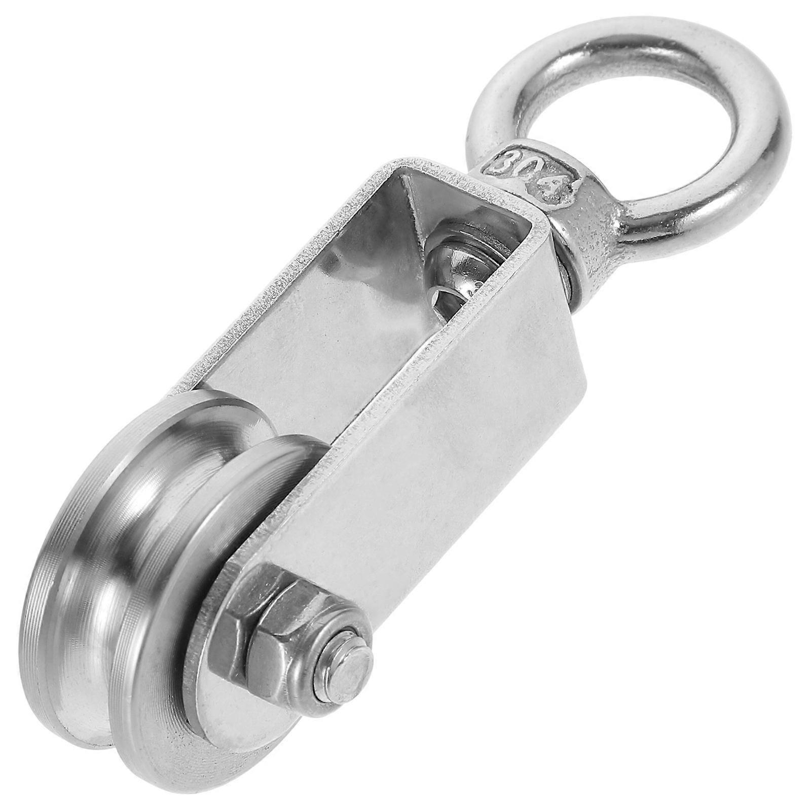 Lifting Rope Pulley Practical U type Fixed Pulley Wire Rope Pulley Roller