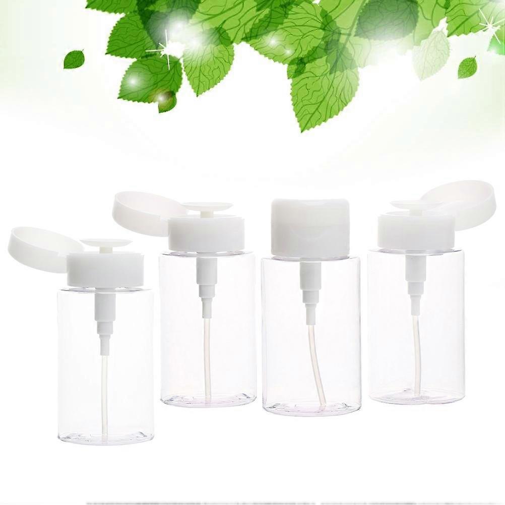 Durable Plastic Dispensing Bottle for Makeup Remover Ideal for Storage White 160ml Portable Size