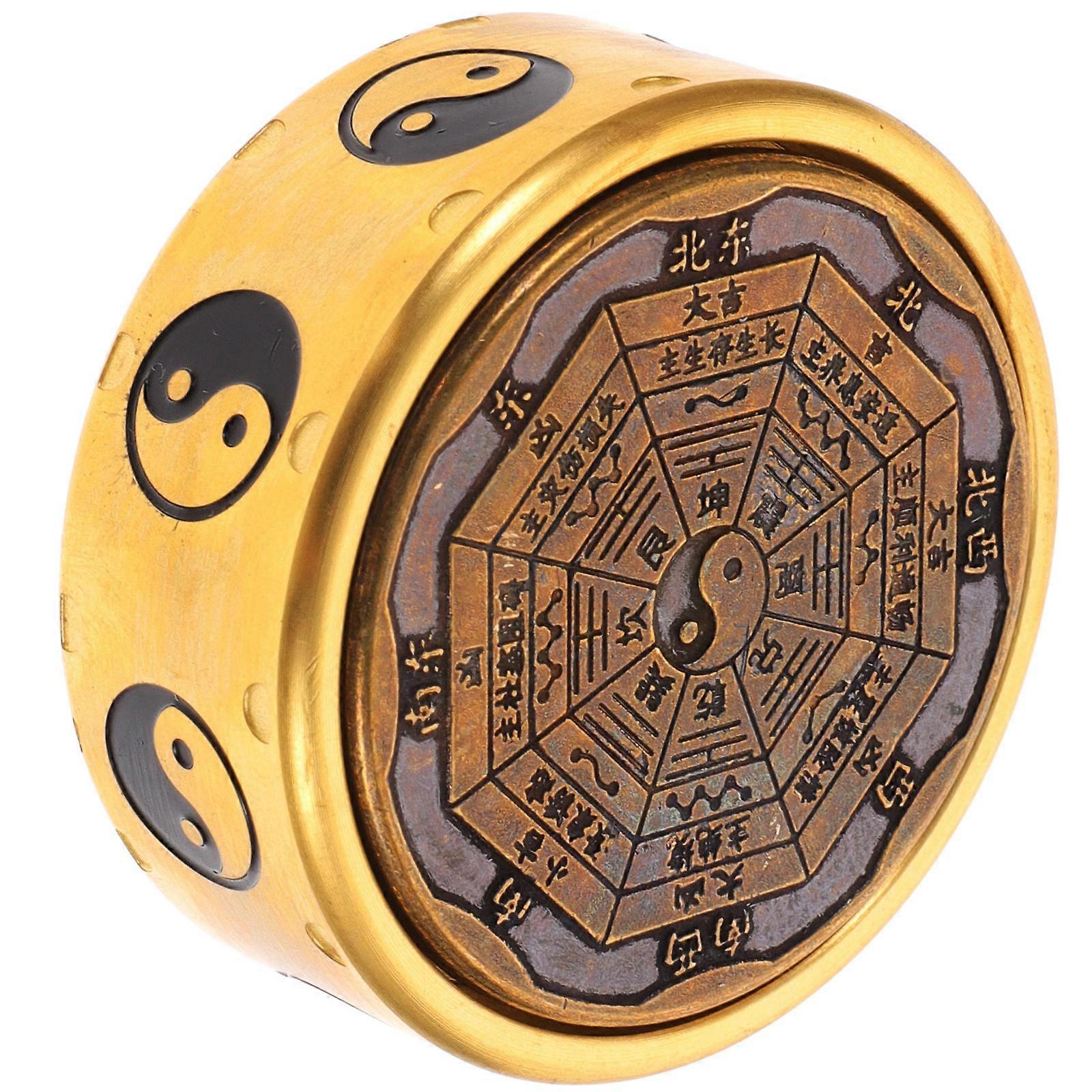 Eight-Diagram Shaped Brass Plaything For Children And Adults In Ideal For Home Decor And Gift Giving 1Pcs