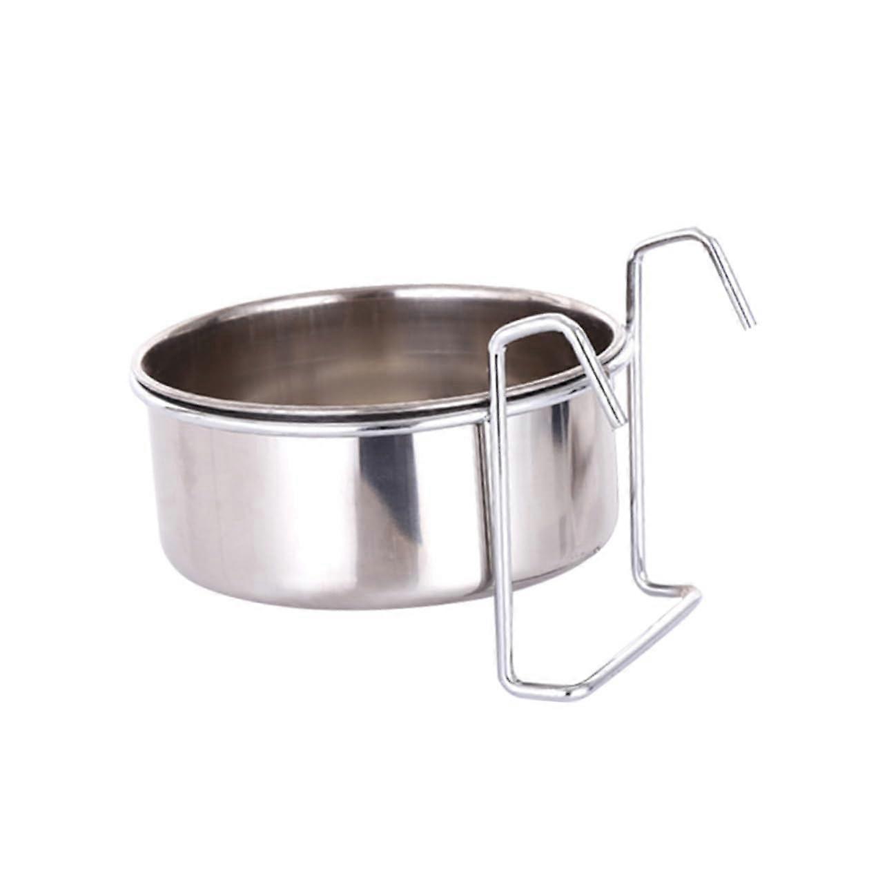 Stainless Steel Hanging Cat Bowl For Cages, Easy Clean Food Dish, Hanging Pet Feeder, Fits Standard Cages