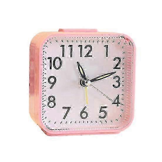 2025 Non Ticking Alarm Clock Battery Powered Silent Bedside Clock Night Light Easy to Read Loud Enough Travel Clock for Heavy Sleepers Kids Elderly