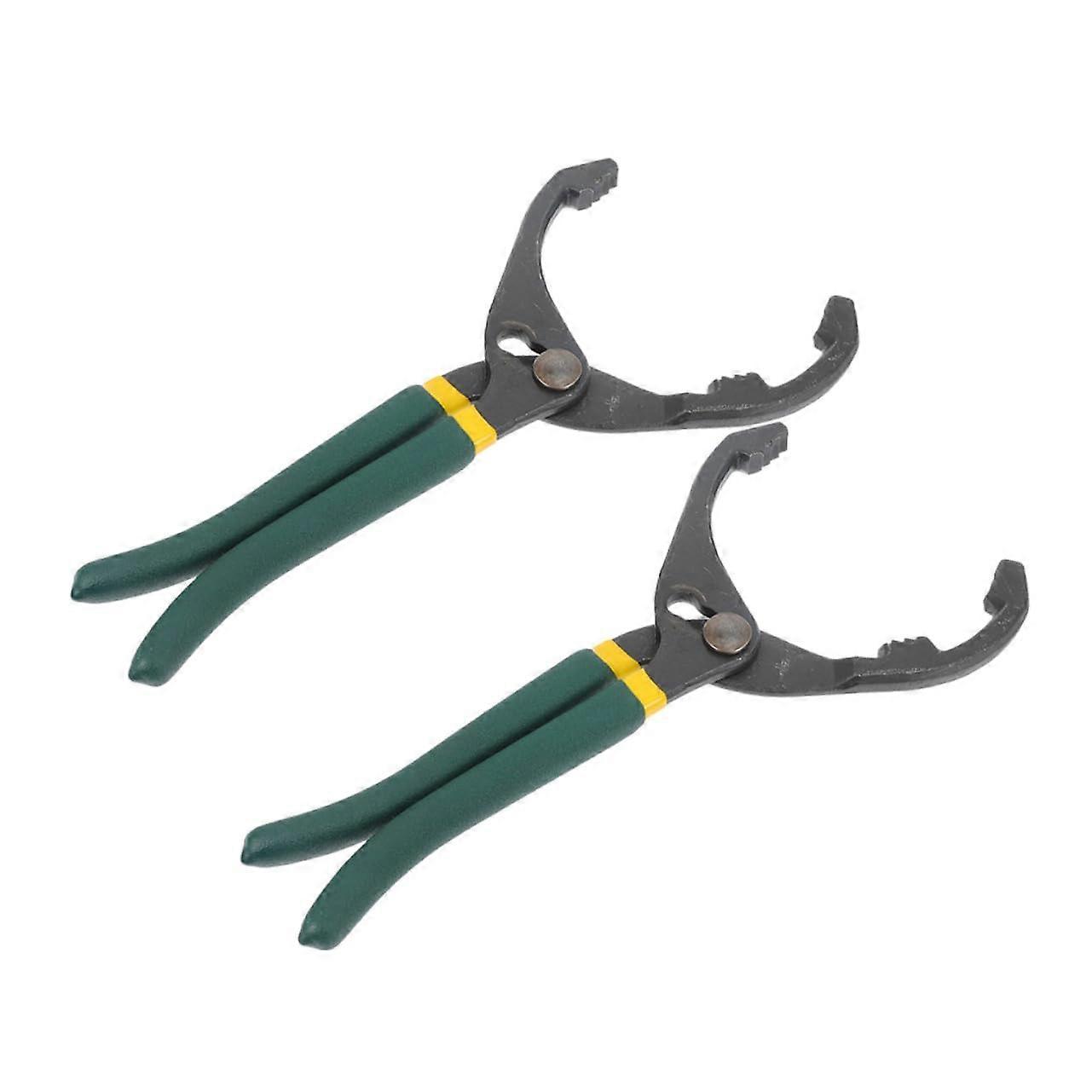 2 Pieces Disassembly Assembly Pliers for Oil Filter Removal, Multi-Coloured Steel Oil Filter Wrench Tool Kit